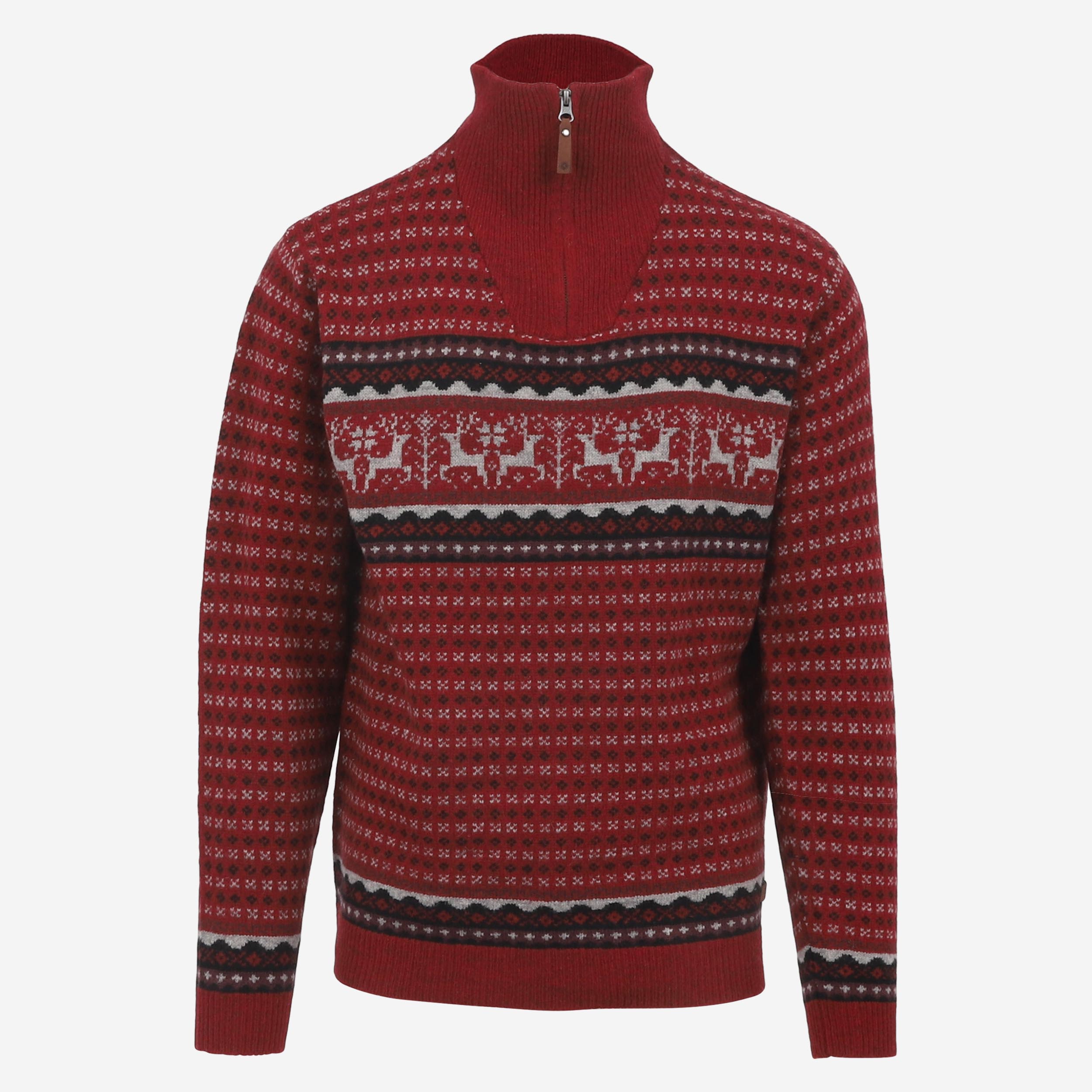 Hreindýrsholt Pull-over tricoté avec motifs rennes 