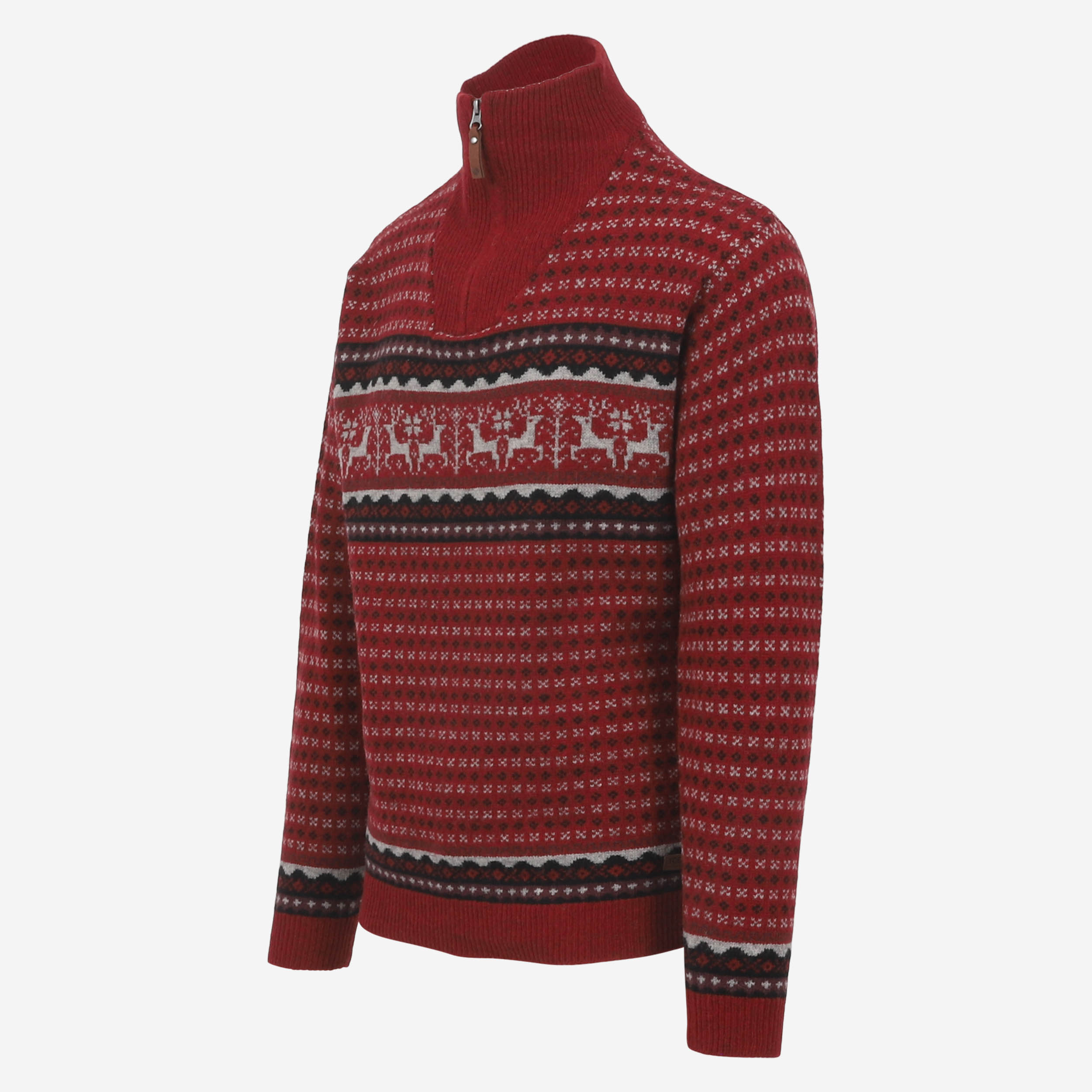Hreindýrsholt Pull-over tricoté avec motifs rennes 