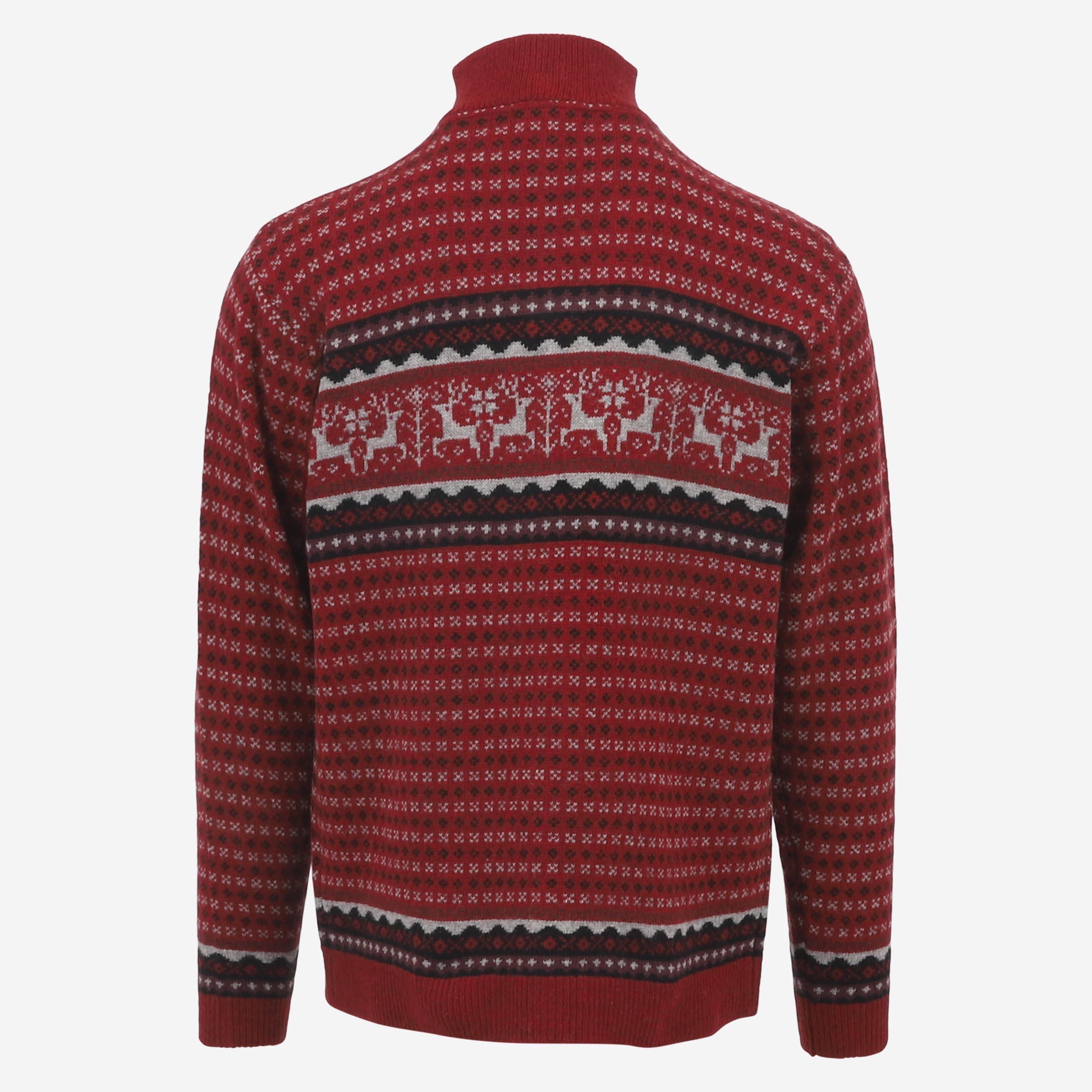 Hreindýrsholt Pull-over tricoté avec motifs rennes 