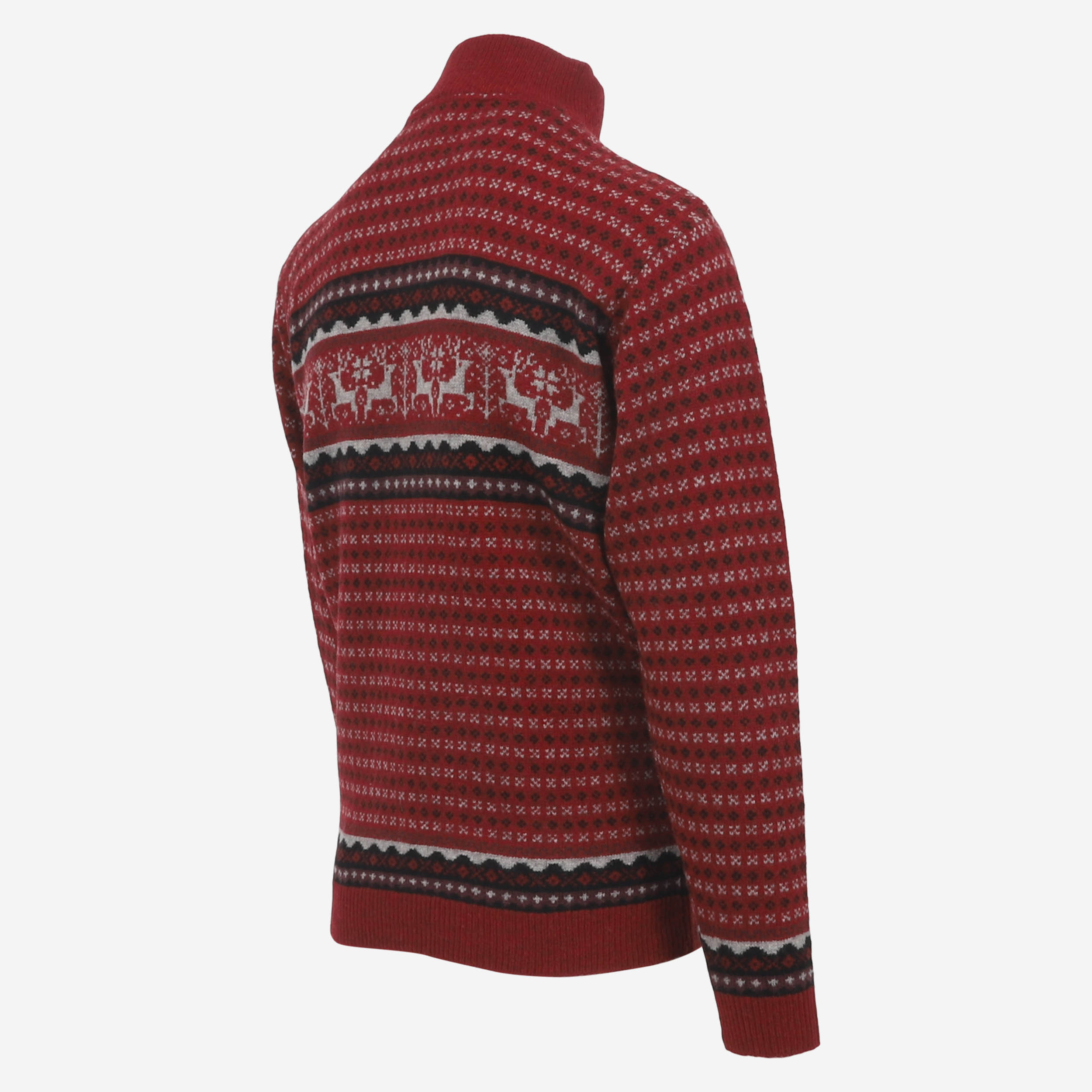 Hreindýrsholt Pull-over tricoté avec motifs rennes 