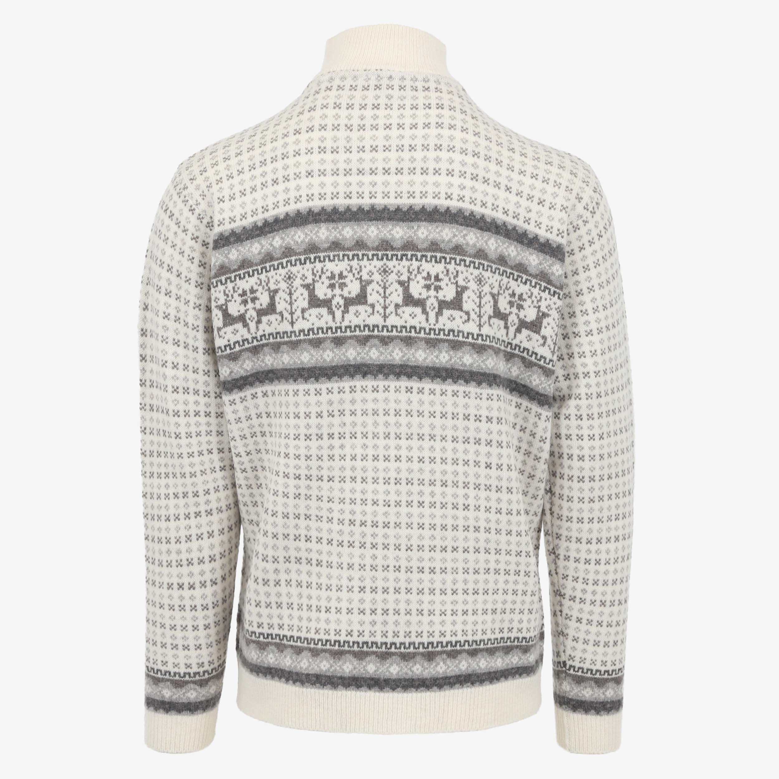 Hreindýrsholt Pull-over tricoté avec motifs rennes 