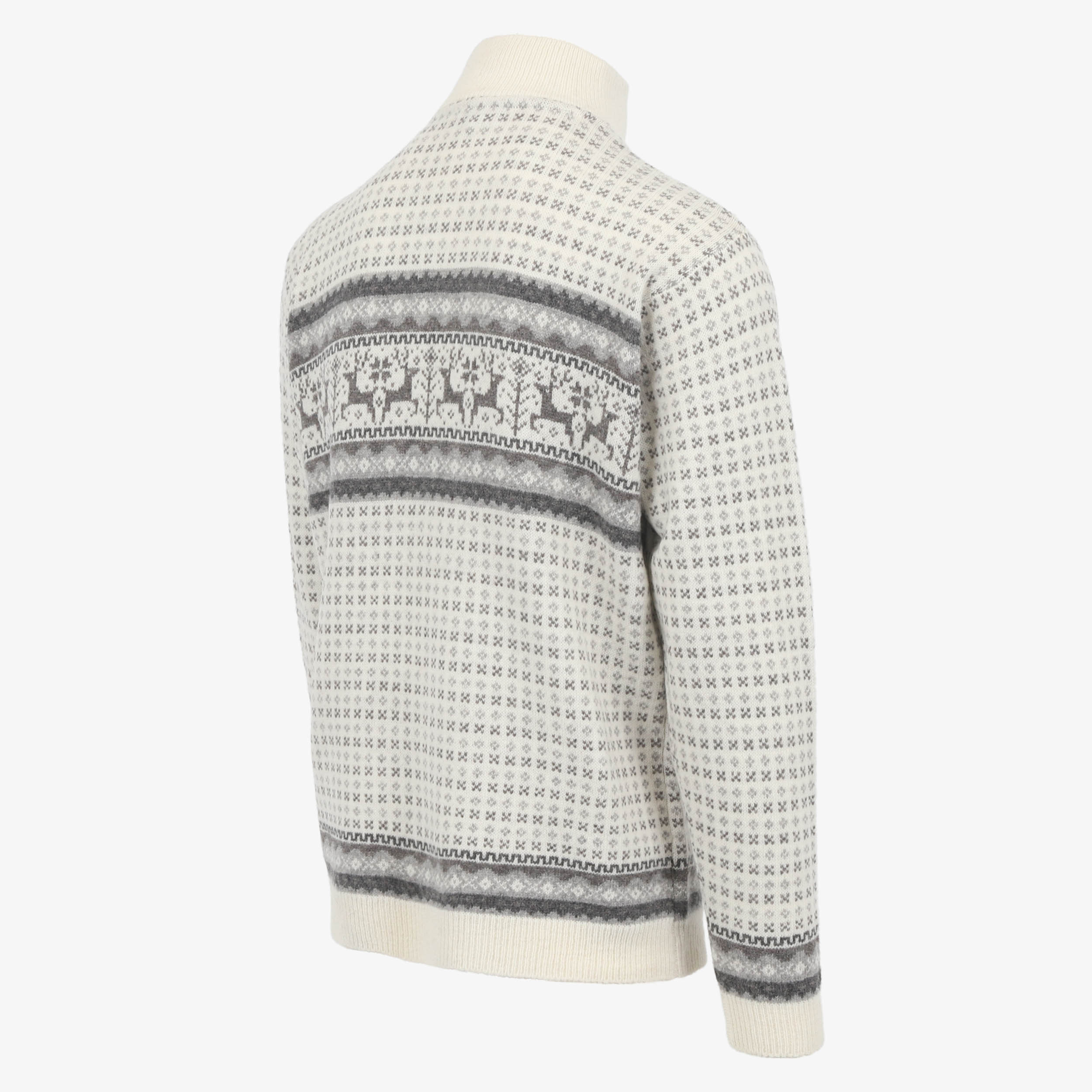 Hreindýrsholt Pull-over tricoté avec motifs rennes 