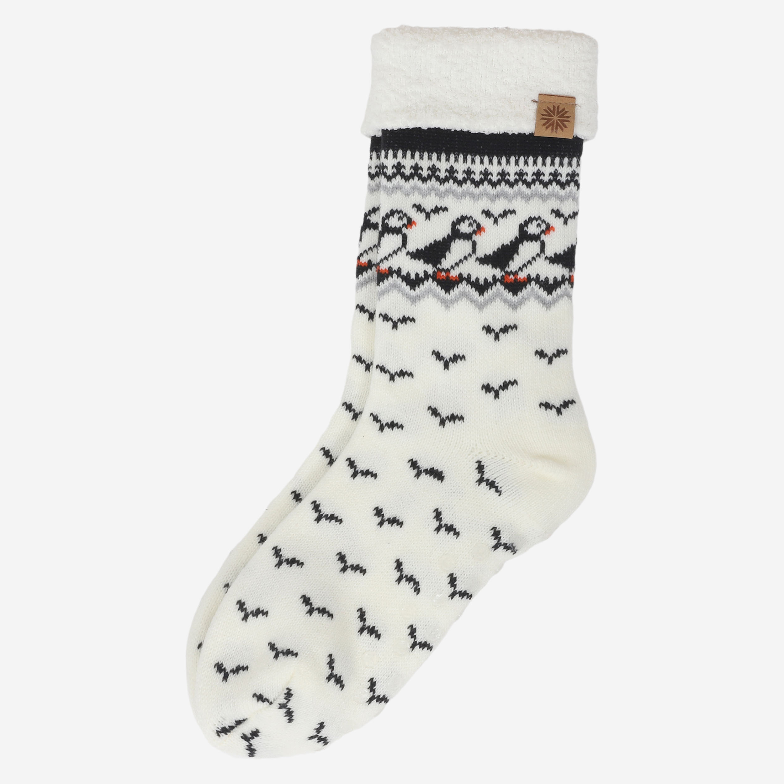 Lundaklettur chaussettes à motif macareux