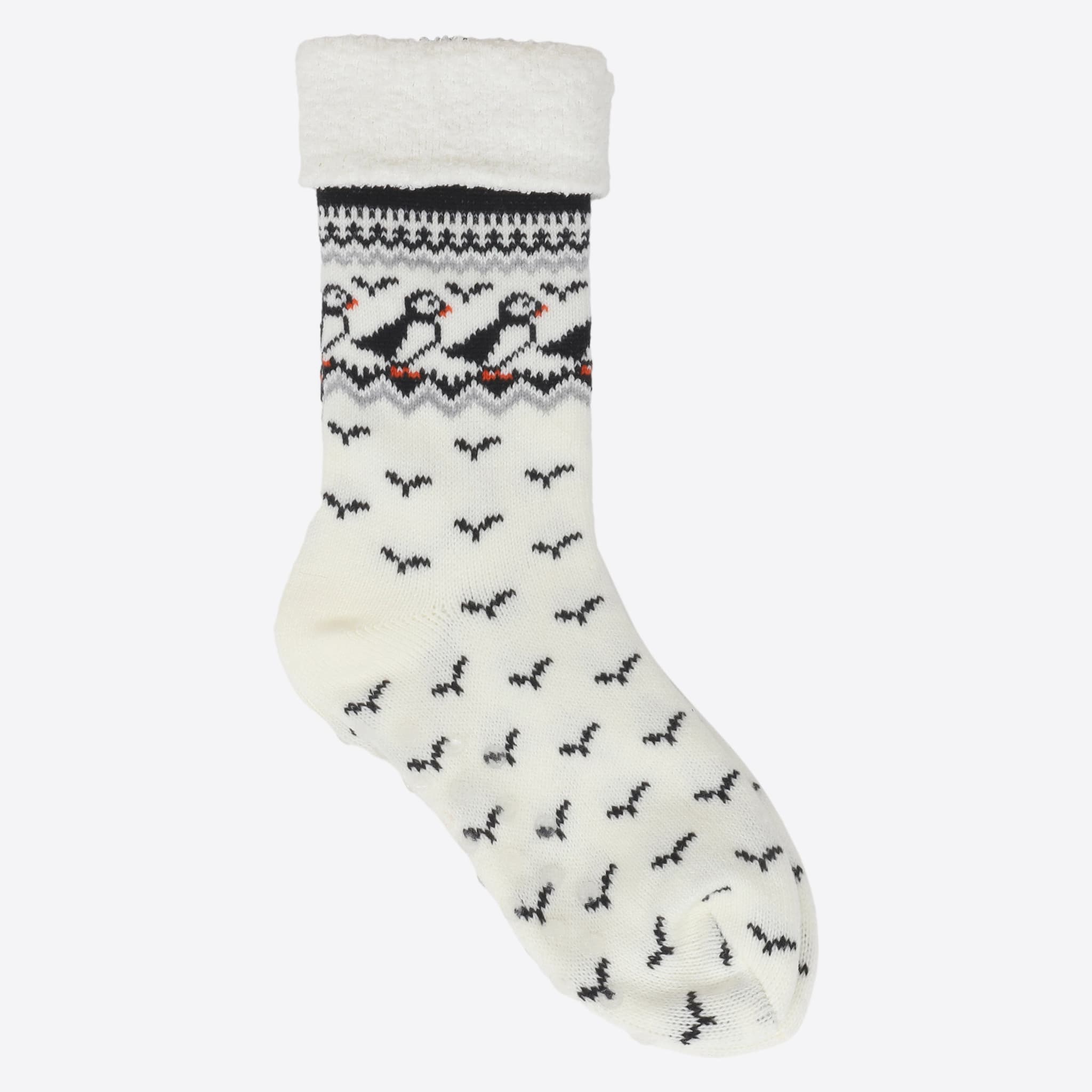 Lundaklettur soft socks with puffin design