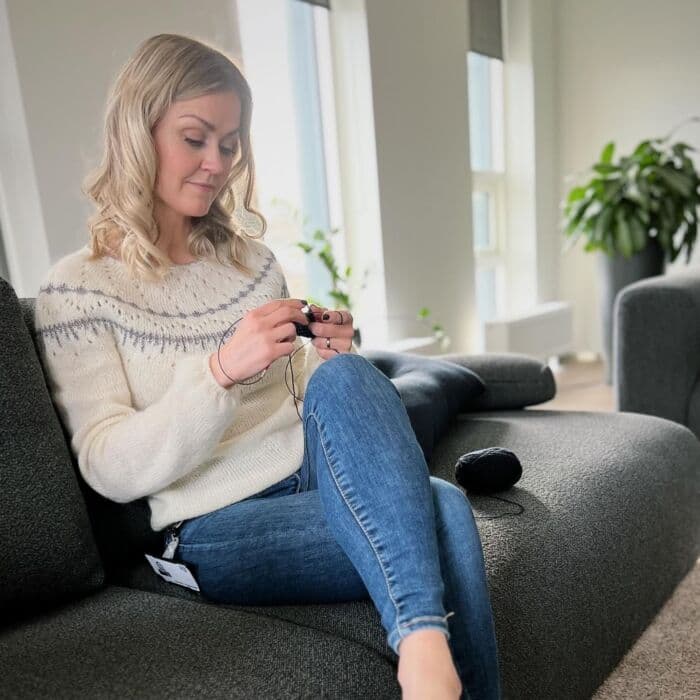 Heiðmörk fullorðins peysa prjónauppskrift