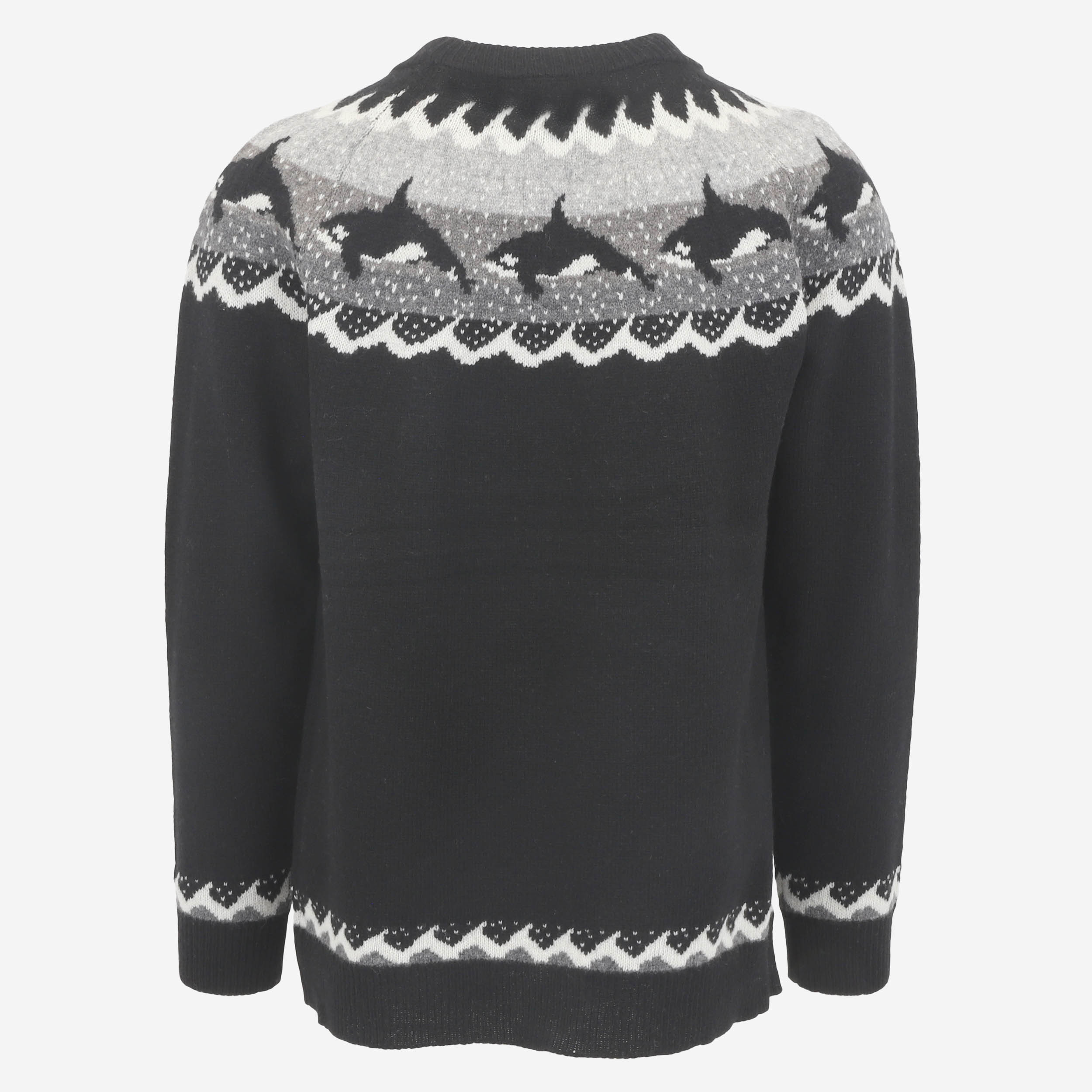 Hvalur Pull en laine avec motif orque 