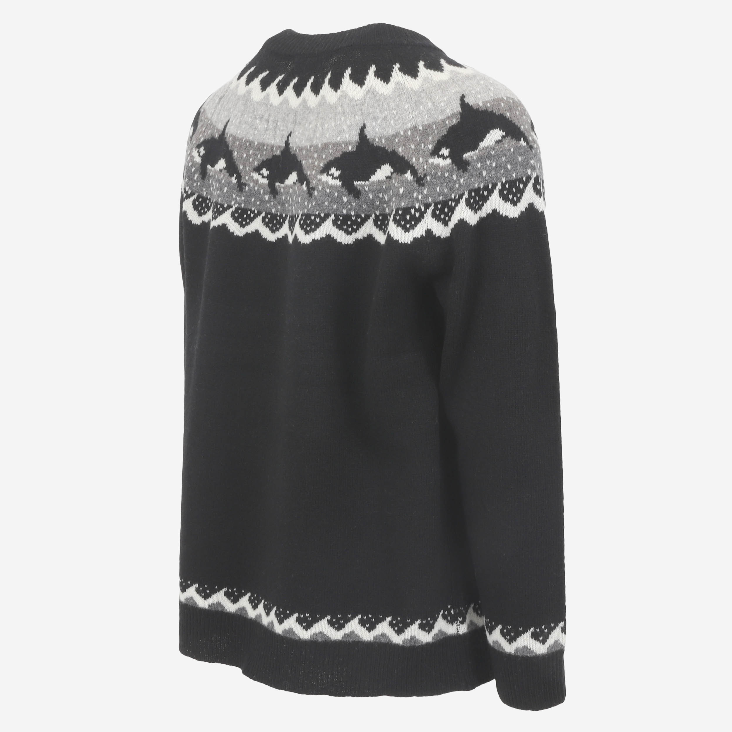 Hvalur Pull en laine avec motif orque 