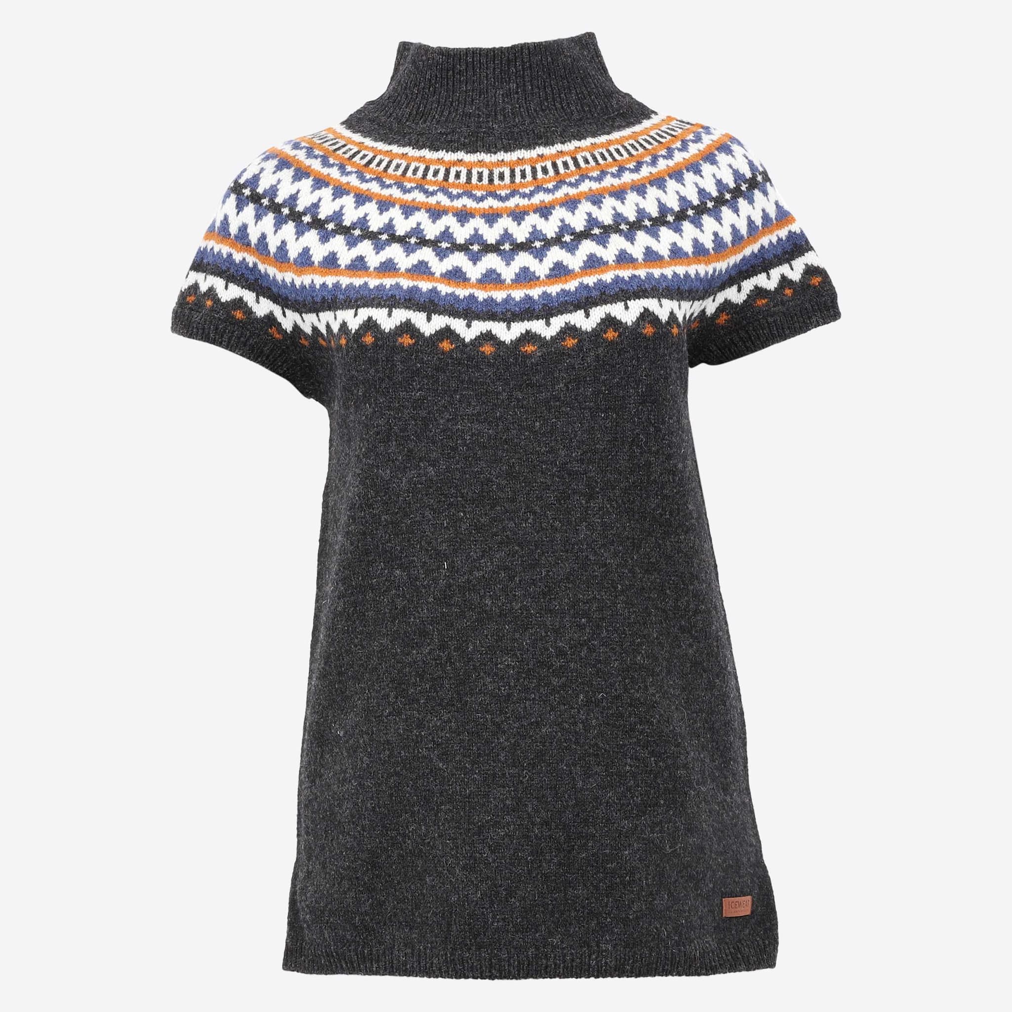 Dyngjufjöll long vest with turtle neck