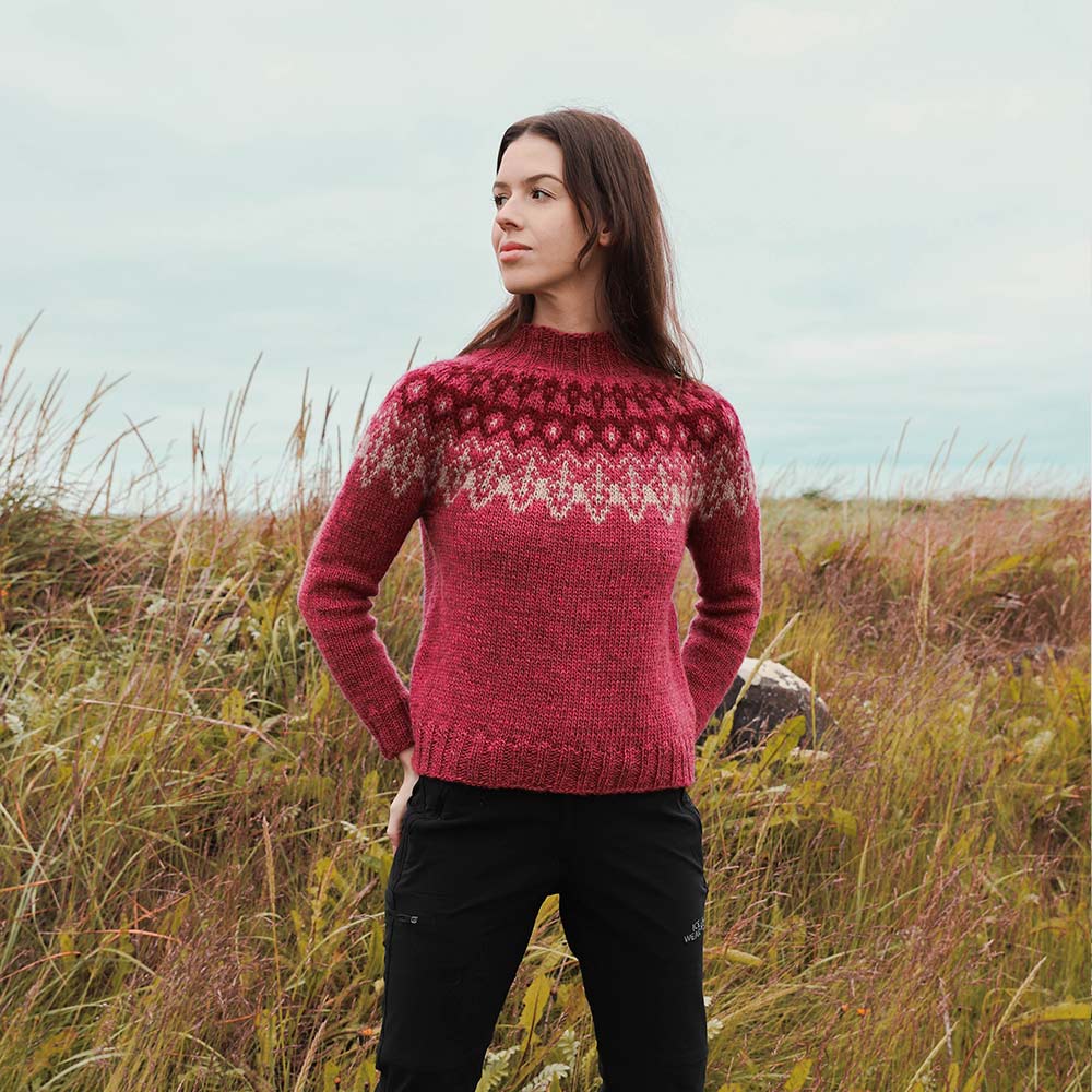 Erna classic sweater knitting pattern
