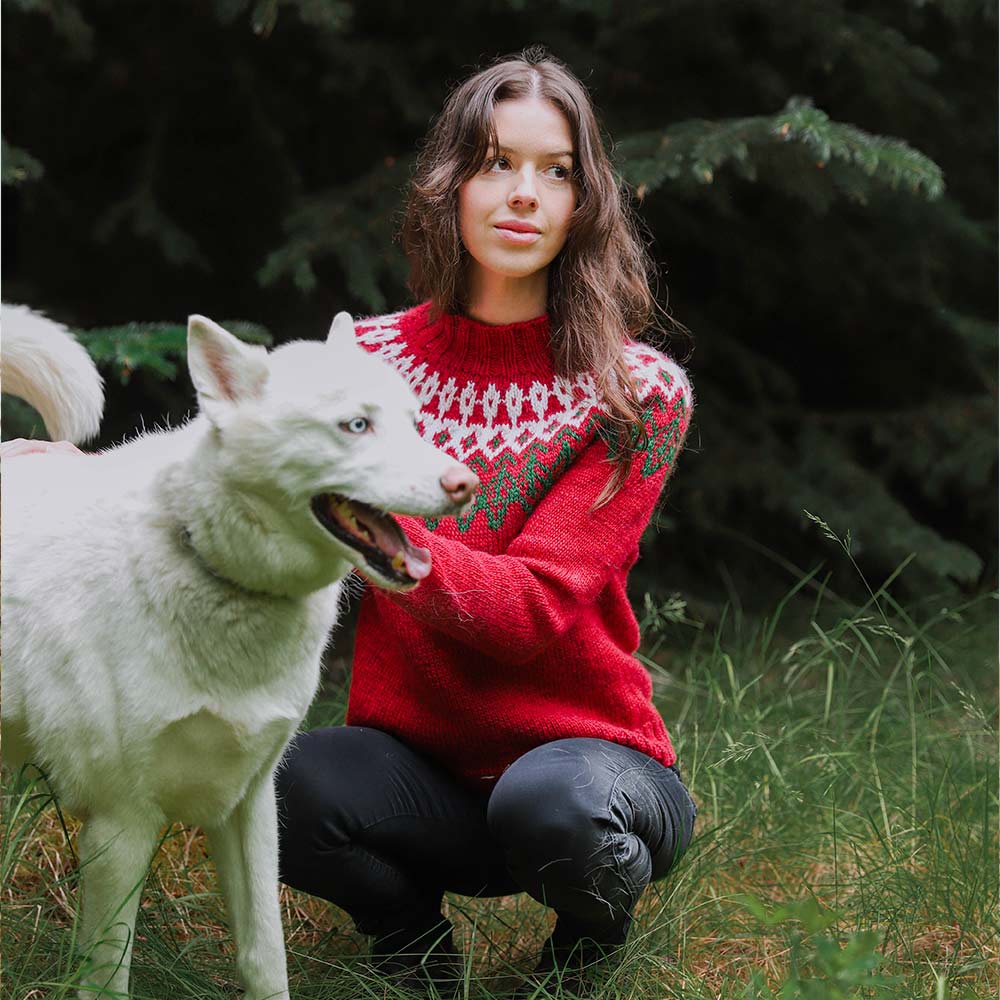Erna classic sweater knitting pattern