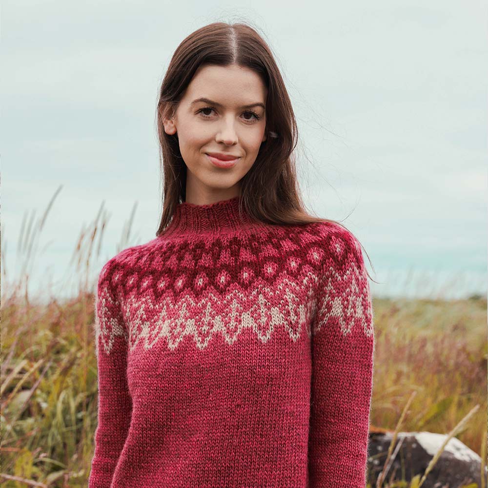Erna classic sweater knitting pattern