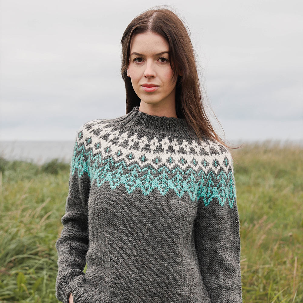 Erna classic sweater knitting pattern