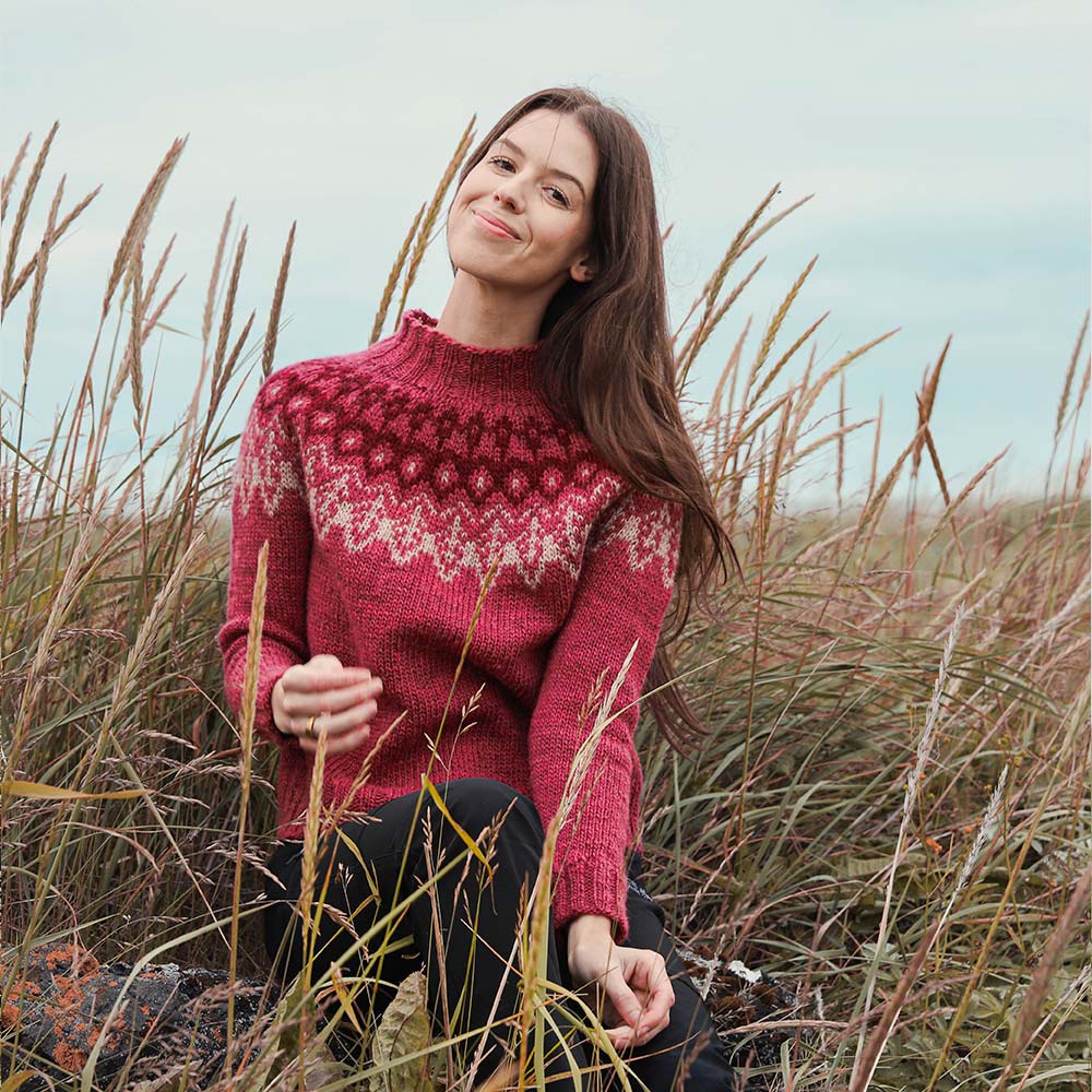 Erna classic sweater knitting pattern