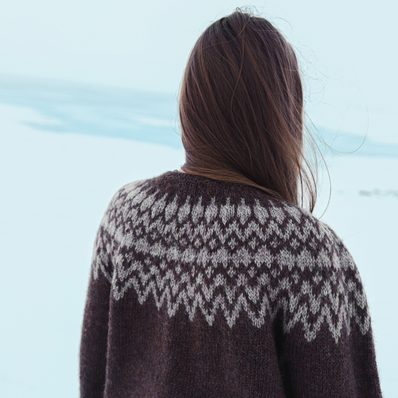 Kría oversized sweater knitting pattern