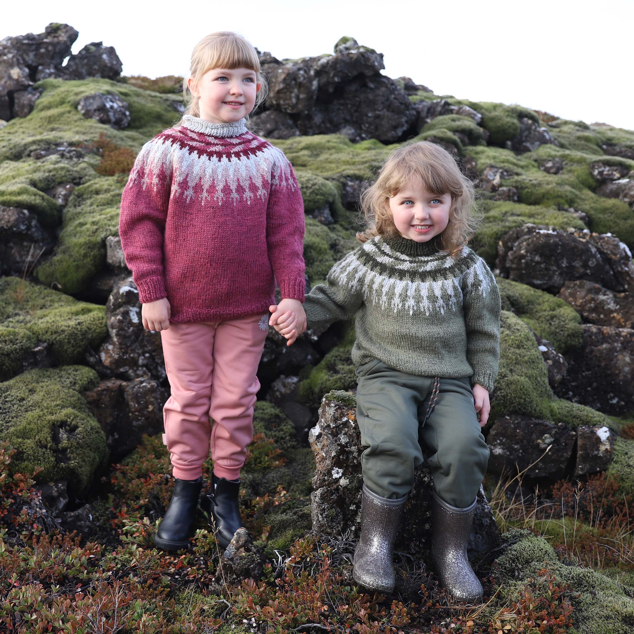 Jói/Jóa kid´s traditional Icelandic sweater knitting pattern