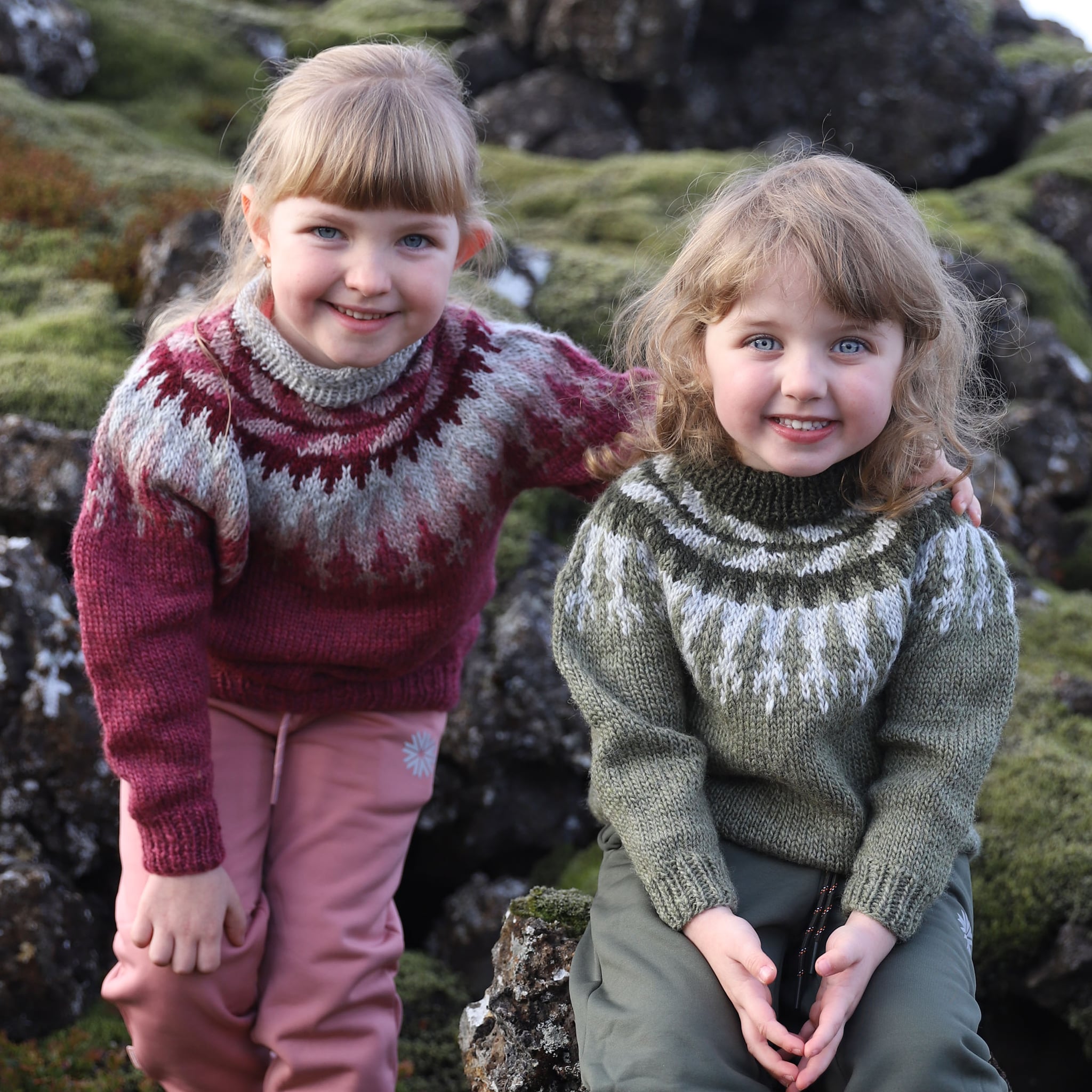 Jói/Jóa kid´s traditional Icelandic sweater knitting pattern