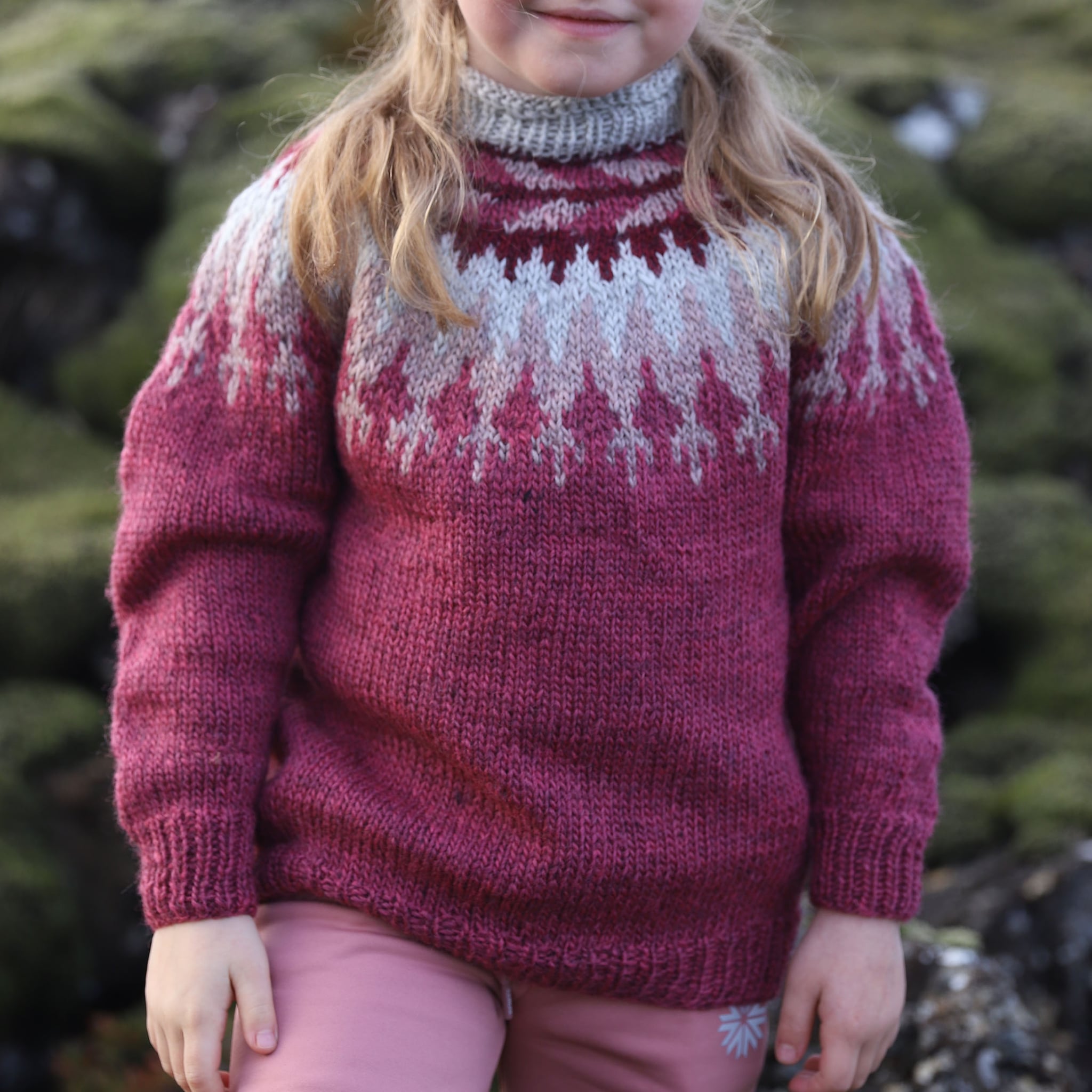 Jói/Jóa kid´s traditional Icelandic sweater knitting pattern
