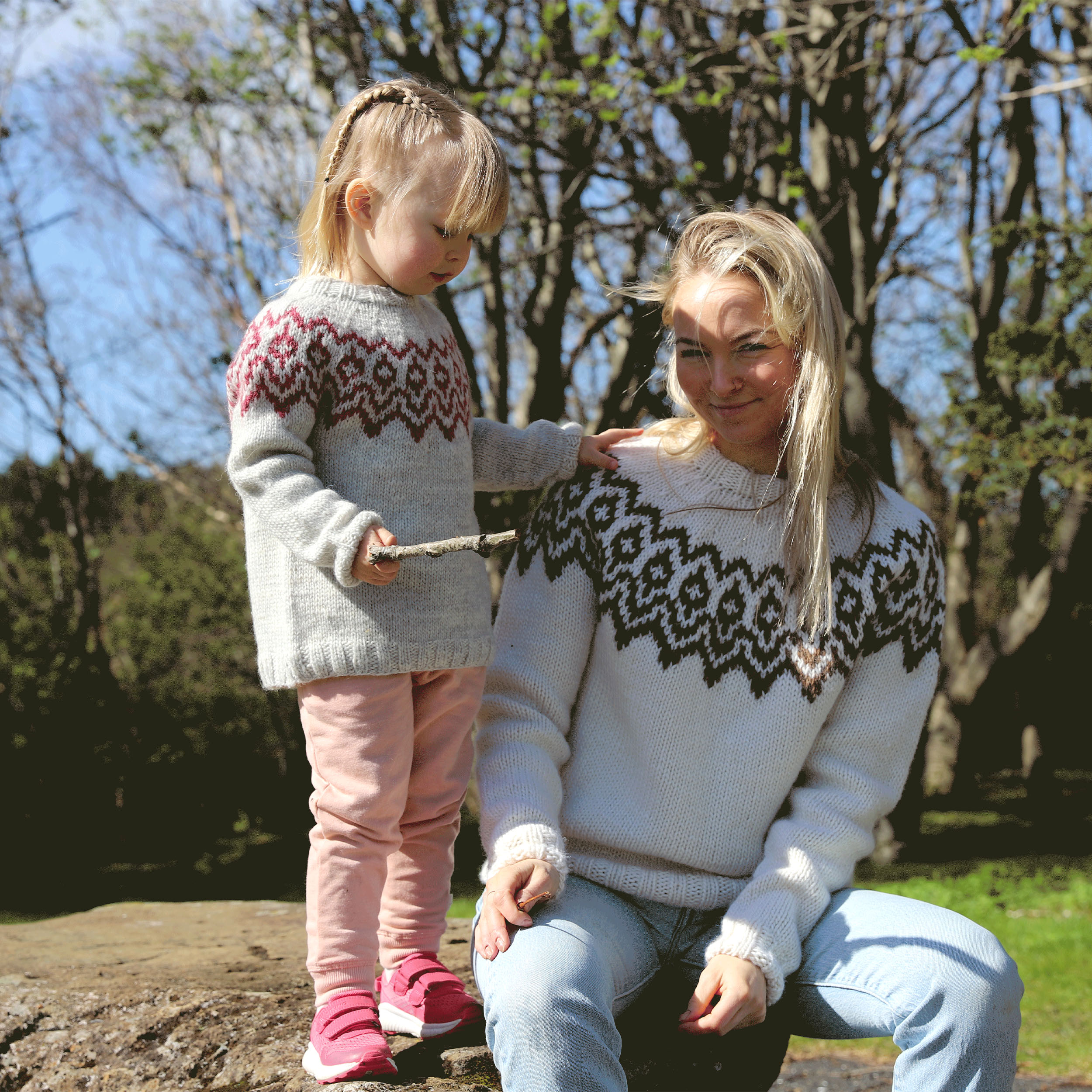 Krummi kids sweater knitting pattern