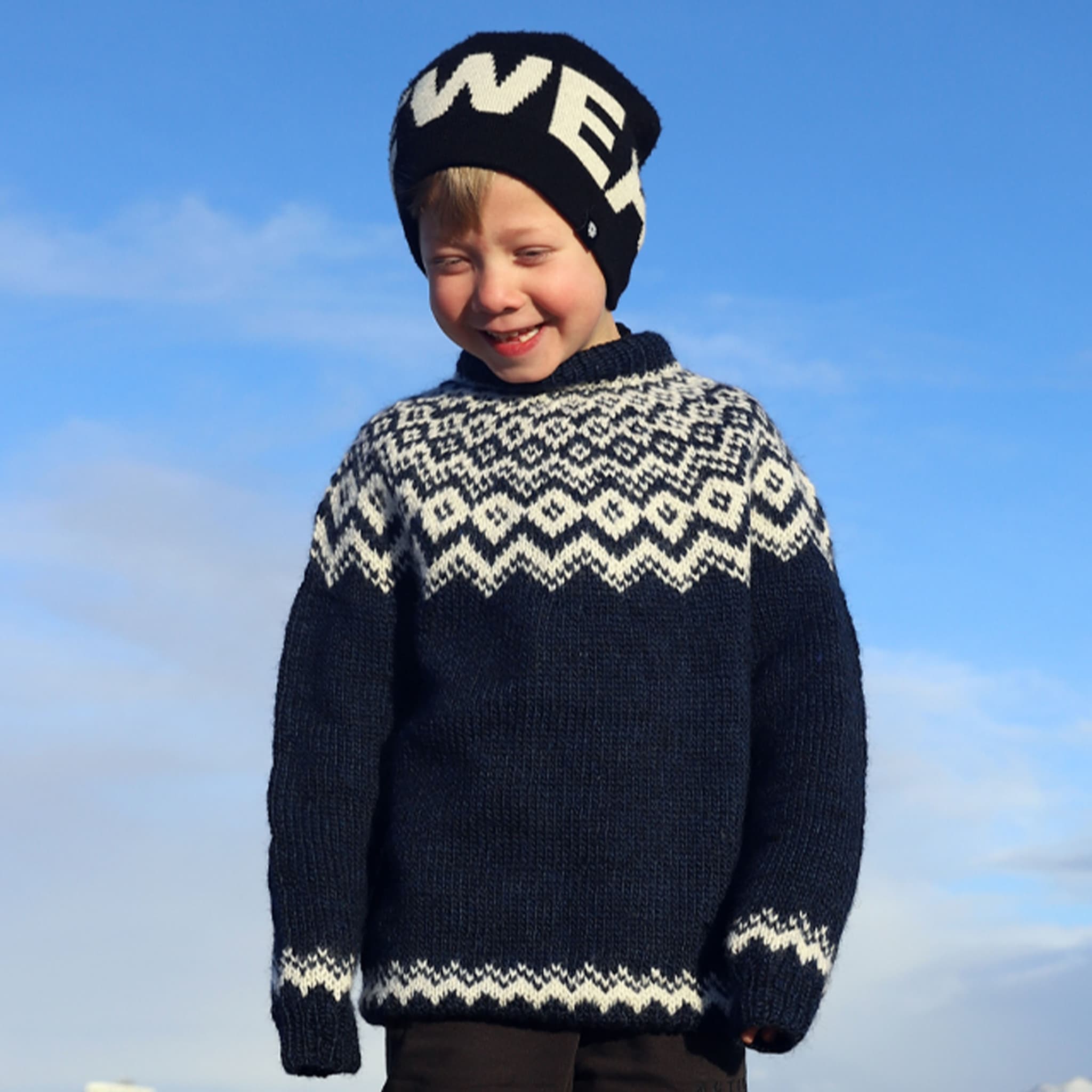 Rita kids sweater knitting pattern