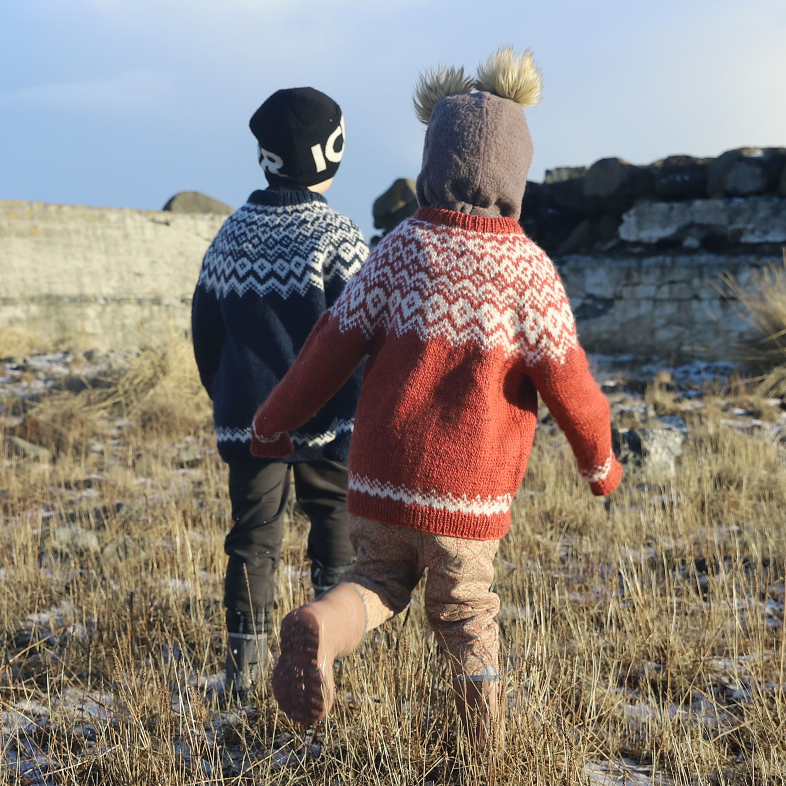 Rita kids sweater knitting pattern
