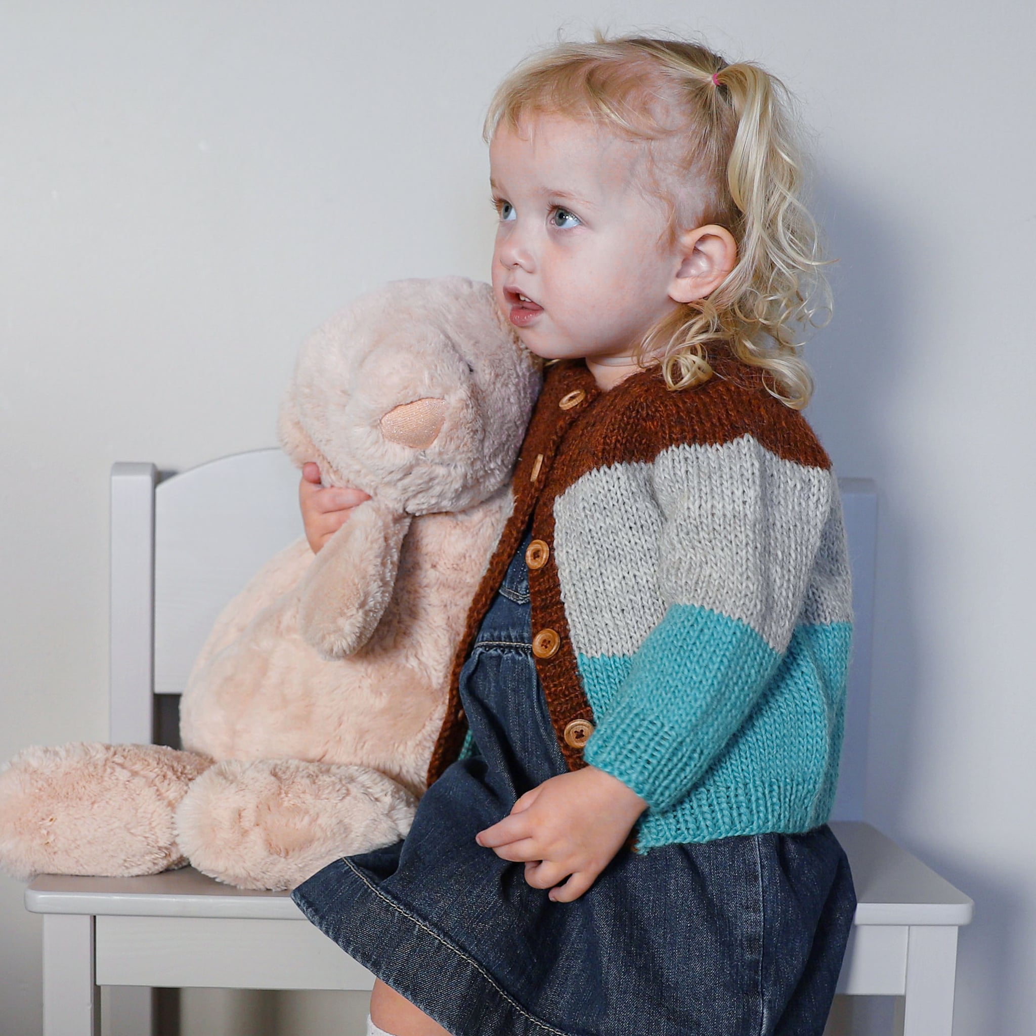 Kuldi open kids sweater knitting pattern