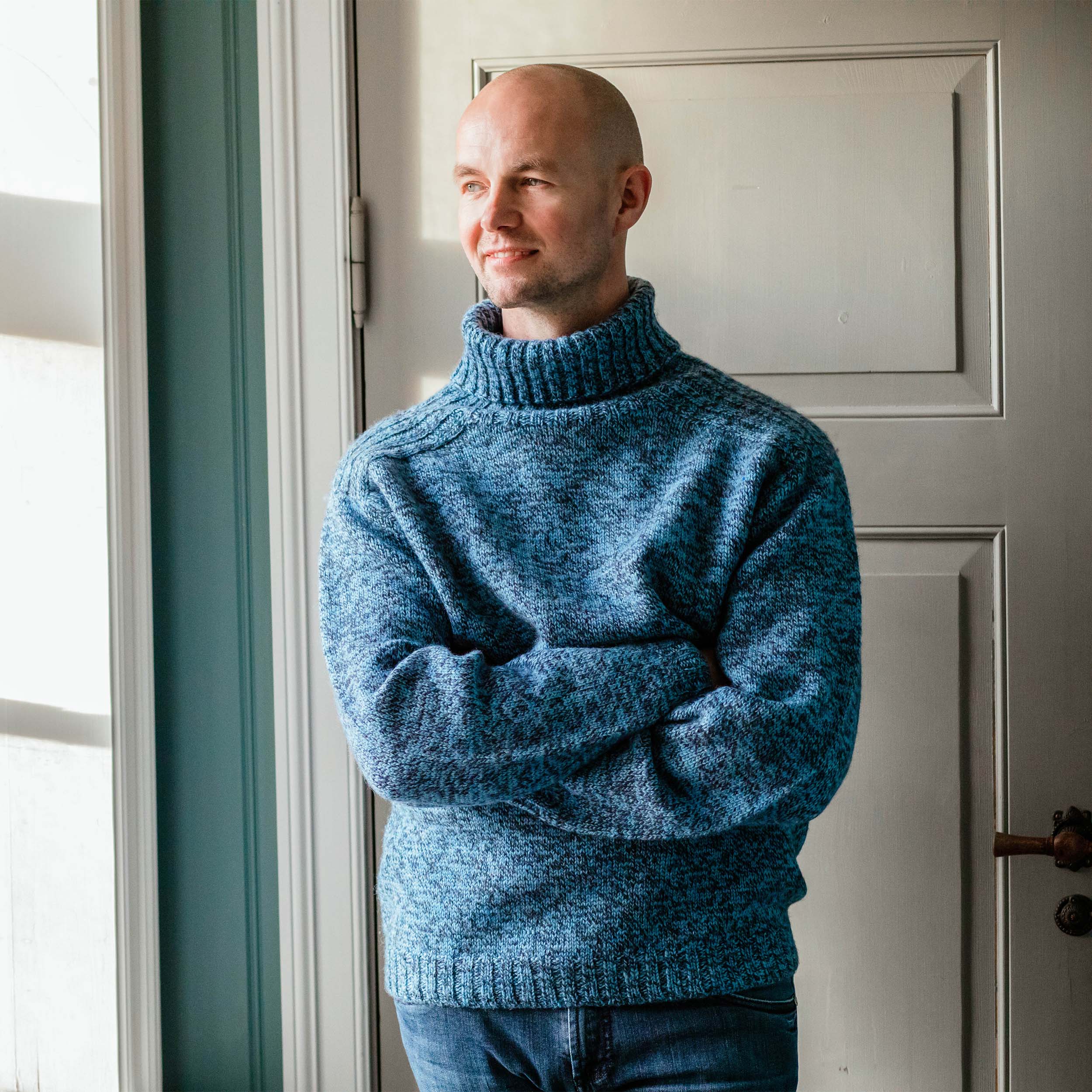 Úlfur turtleneck sweater knitting pattern