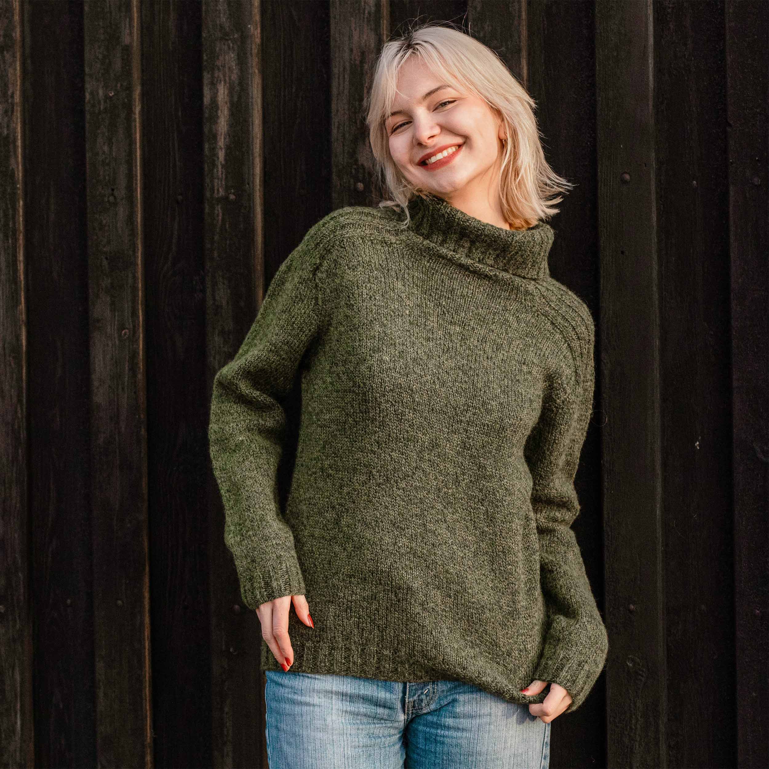 Úlfur turtleneck sweater knitting pattern