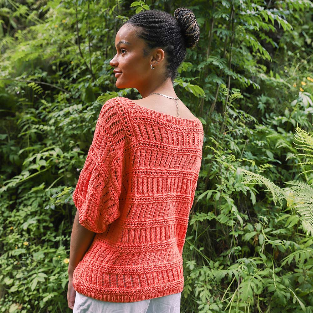 Andrea summer t-shirt knitting pattern