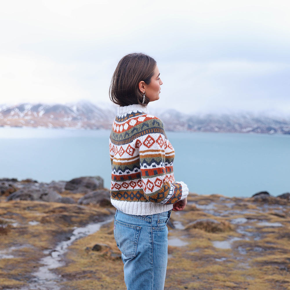 Gróska 1990 sweater knitting pattern
