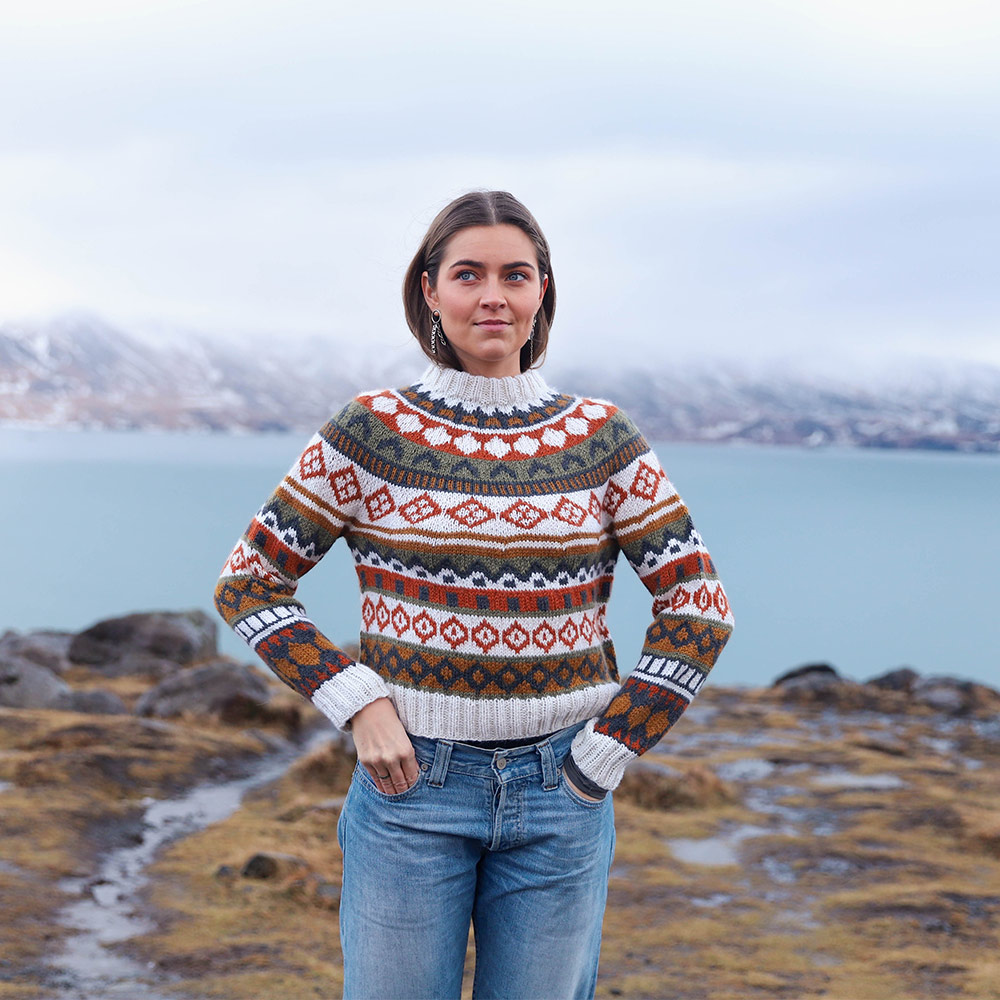 Gróska 1990 sweater knitting pattern