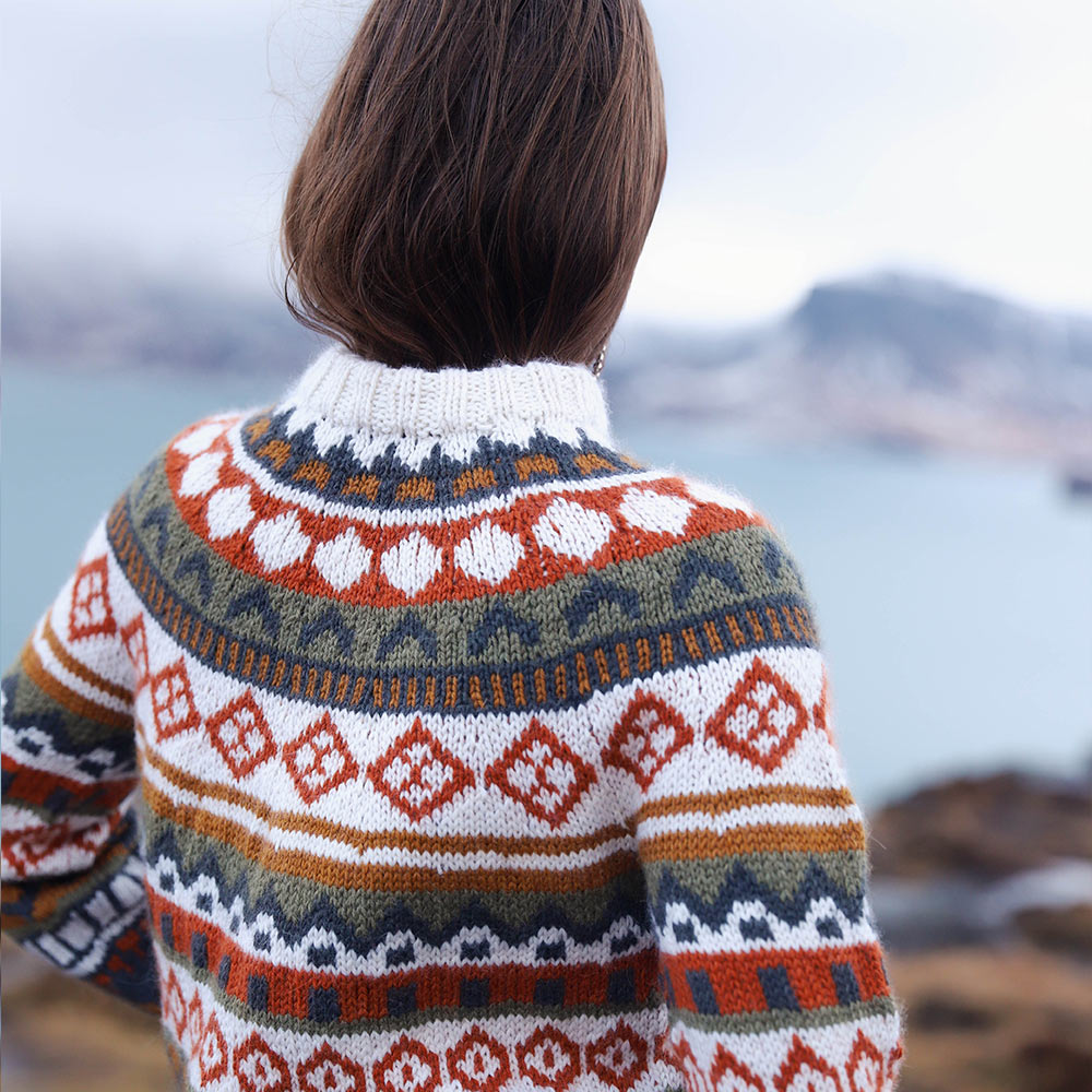 Gróska 1990 sweater knitting pattern