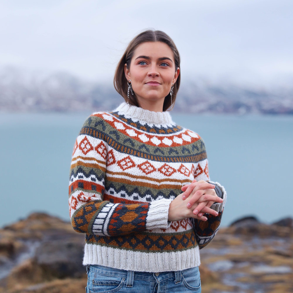 Gróska 1990 sweater knitting pattern
