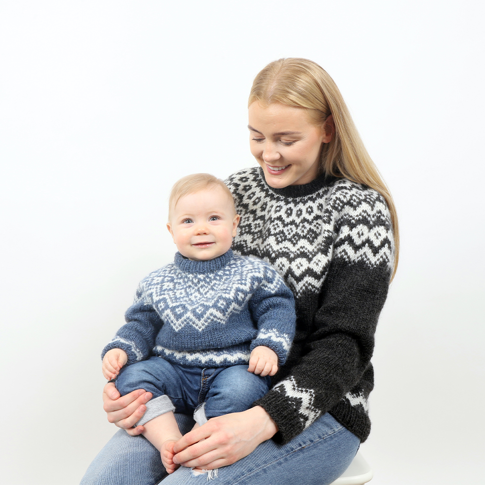 Rita toddler sweater knitting pattern