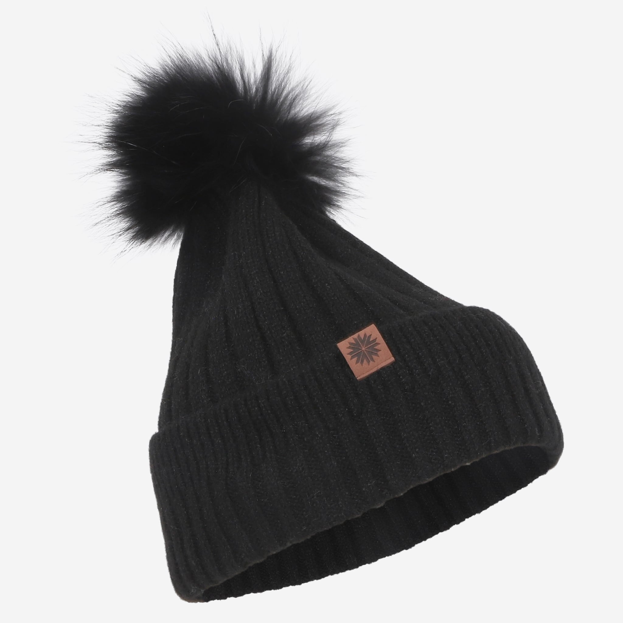 Selvatn knitted hat with pompom