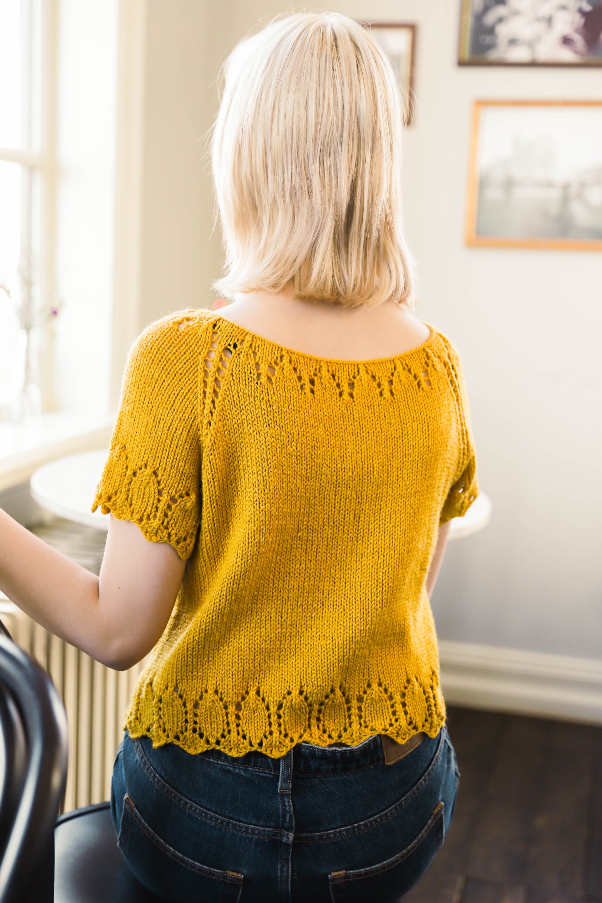 Sólbjört summer shirt knitting pattern
