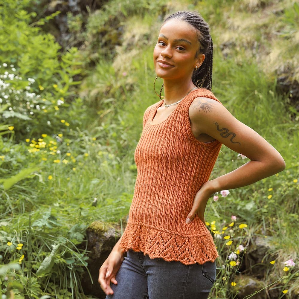 Belinda tank top knitting pattern