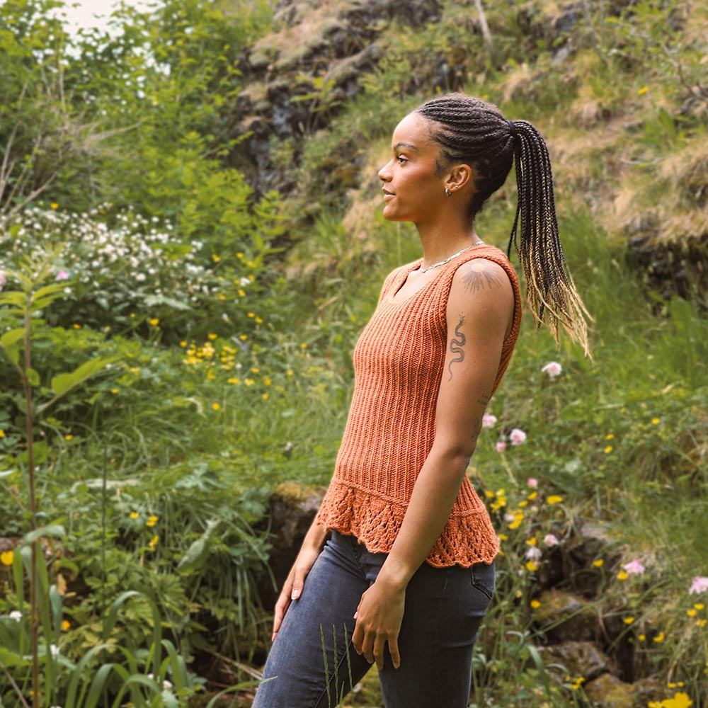 Belinda tank top knitting pattern