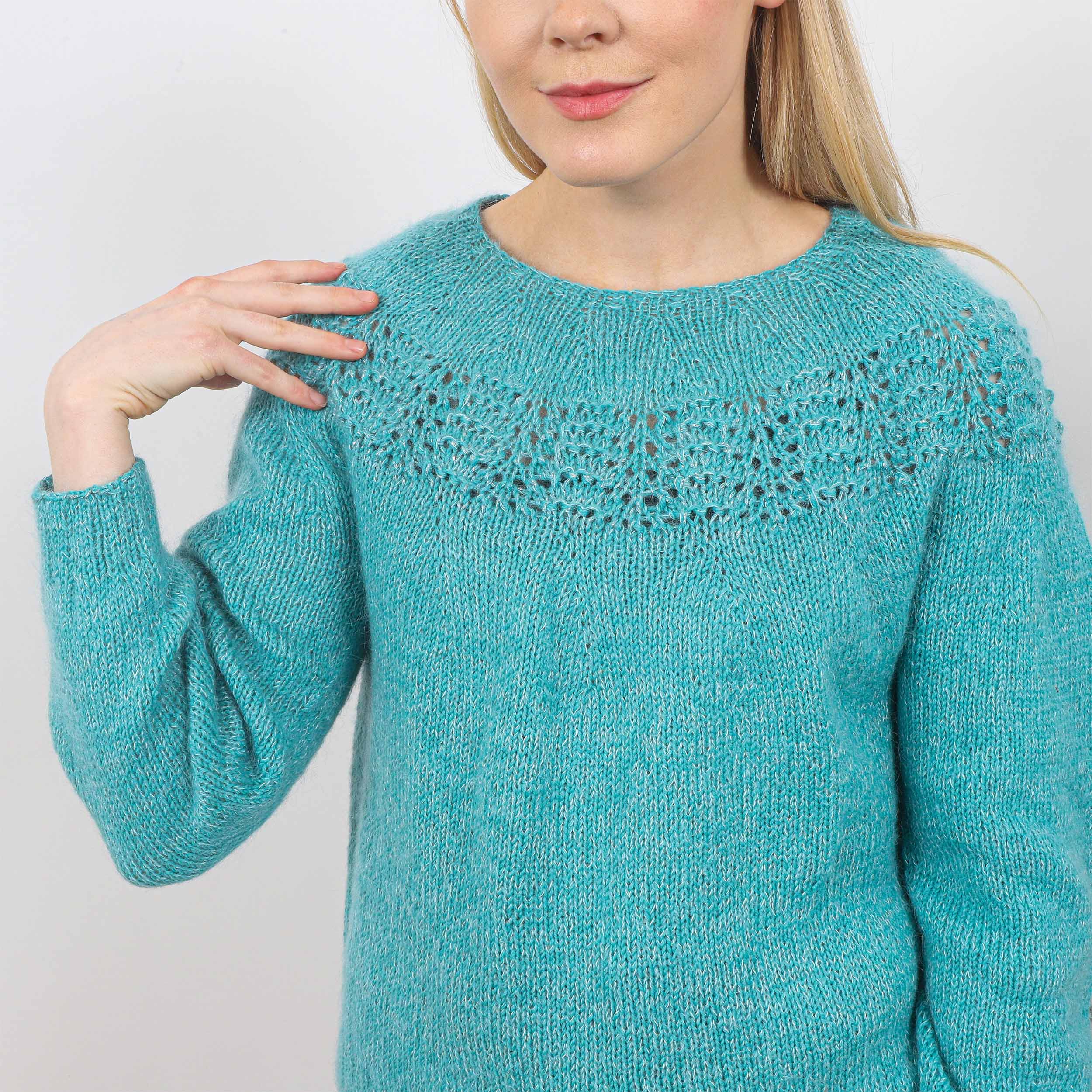Björt light sweater knitting pattern