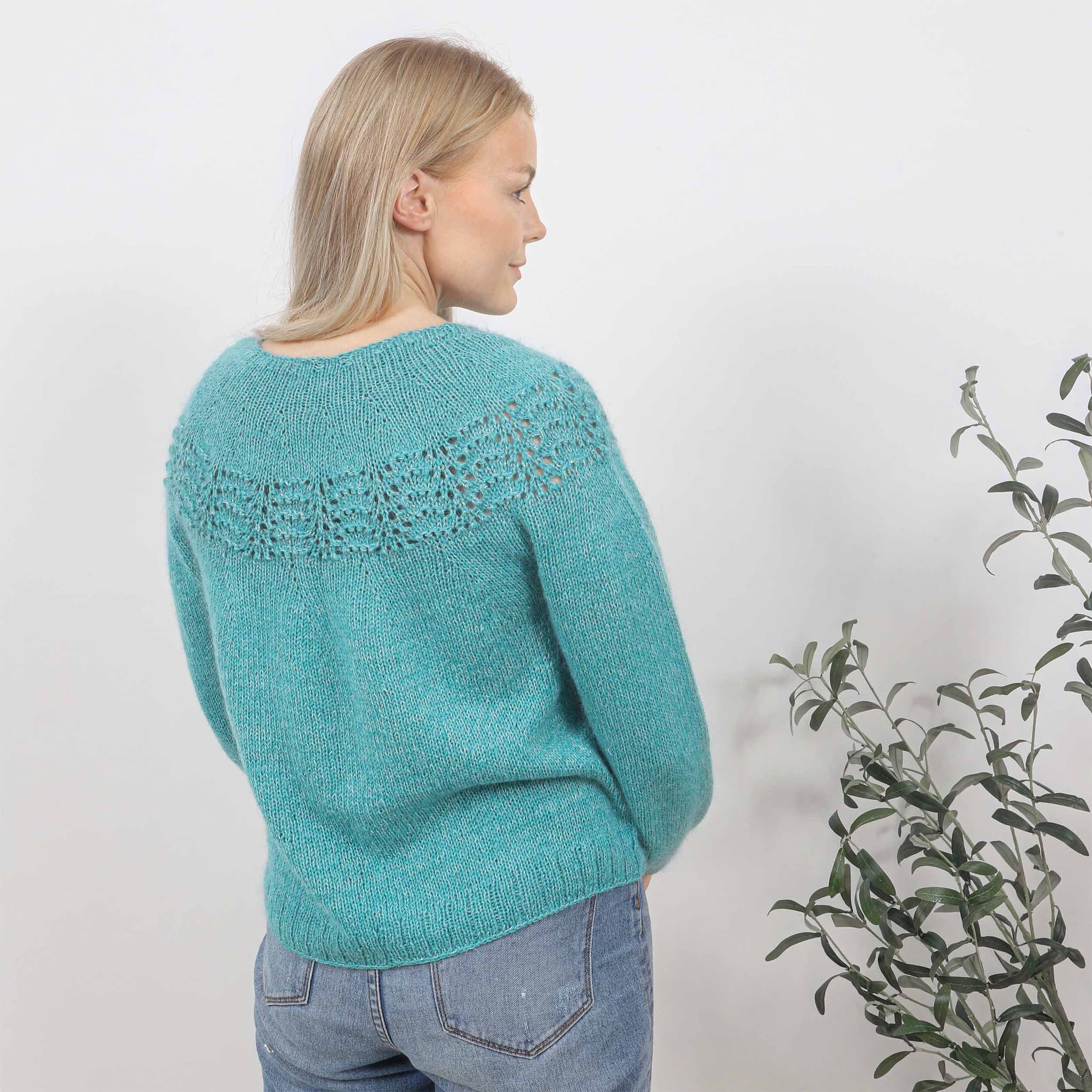 Björt light sweater knitting pattern