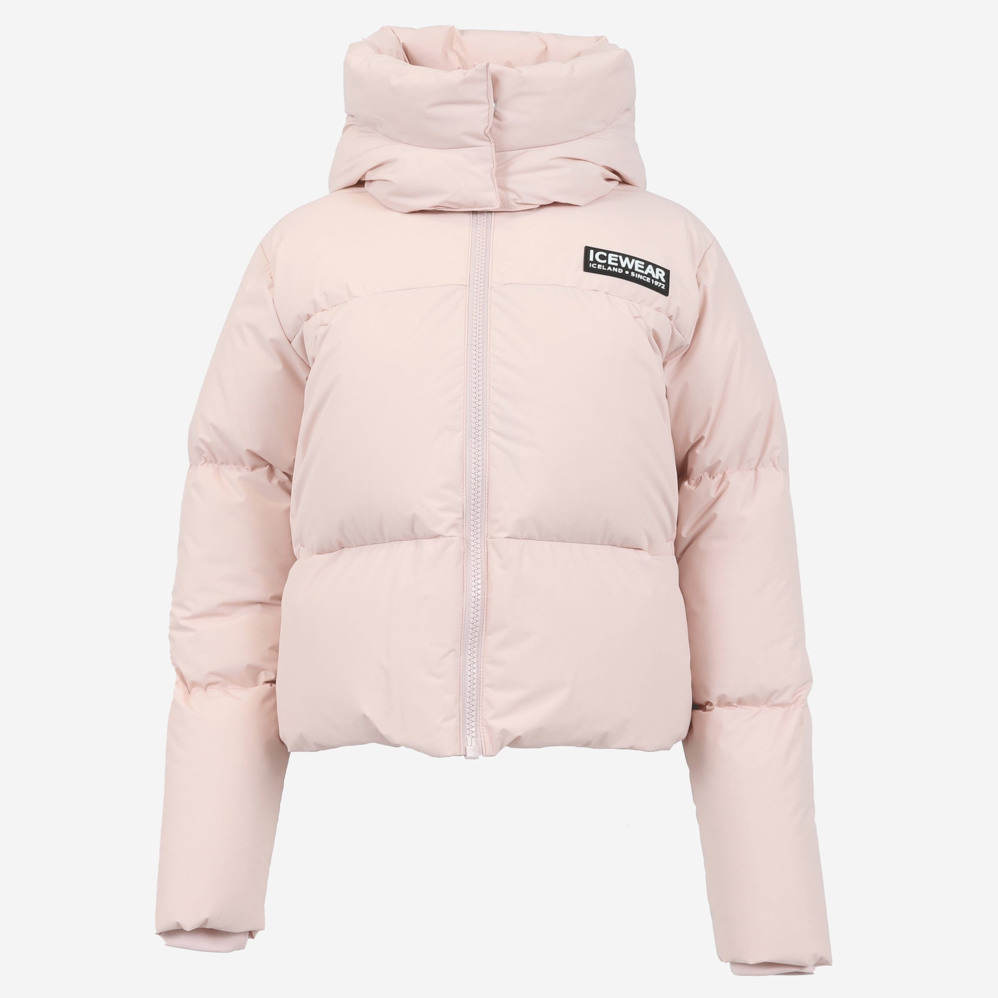 Borg short puffer down jacket