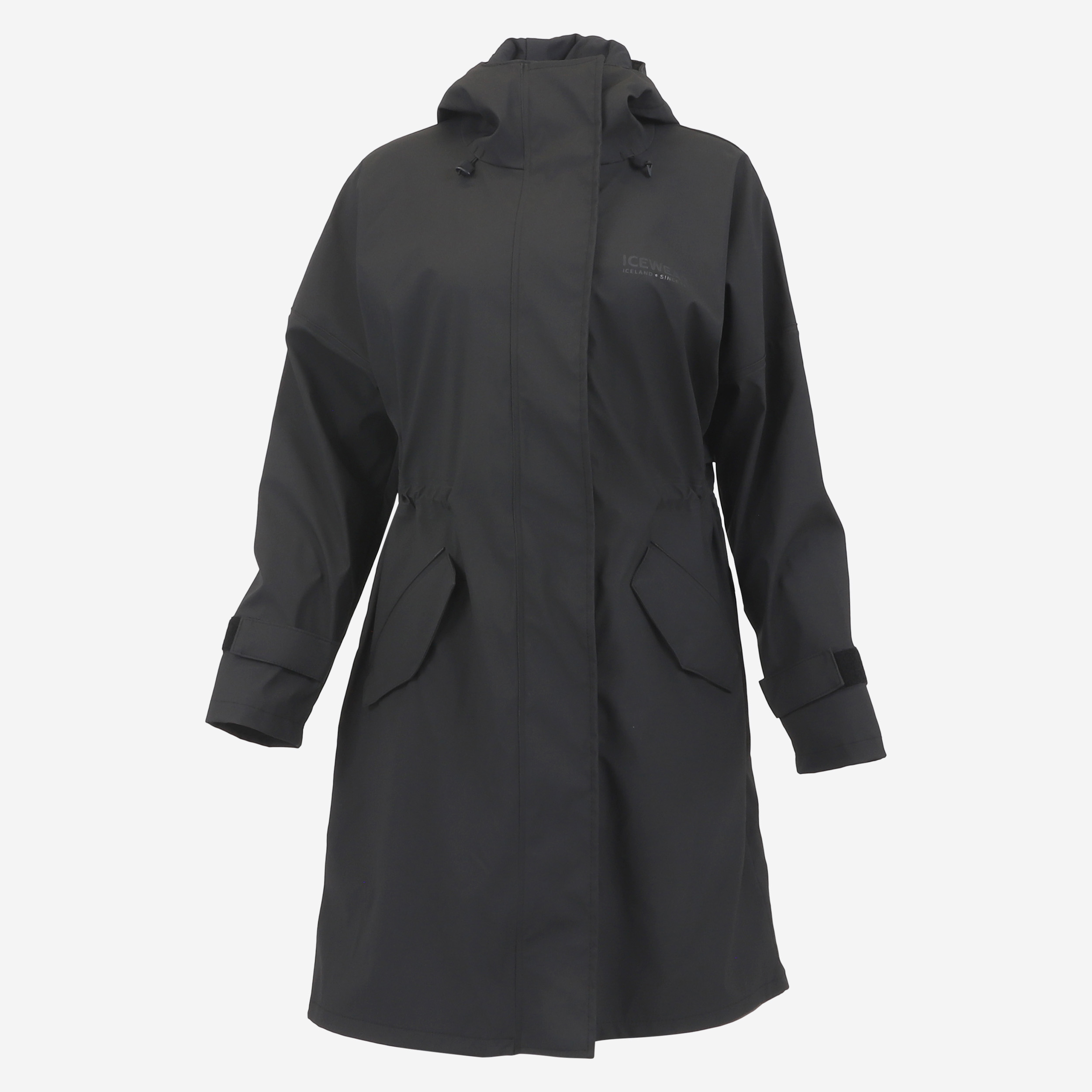 Vatnsdalur Imperméable long avec chapeau