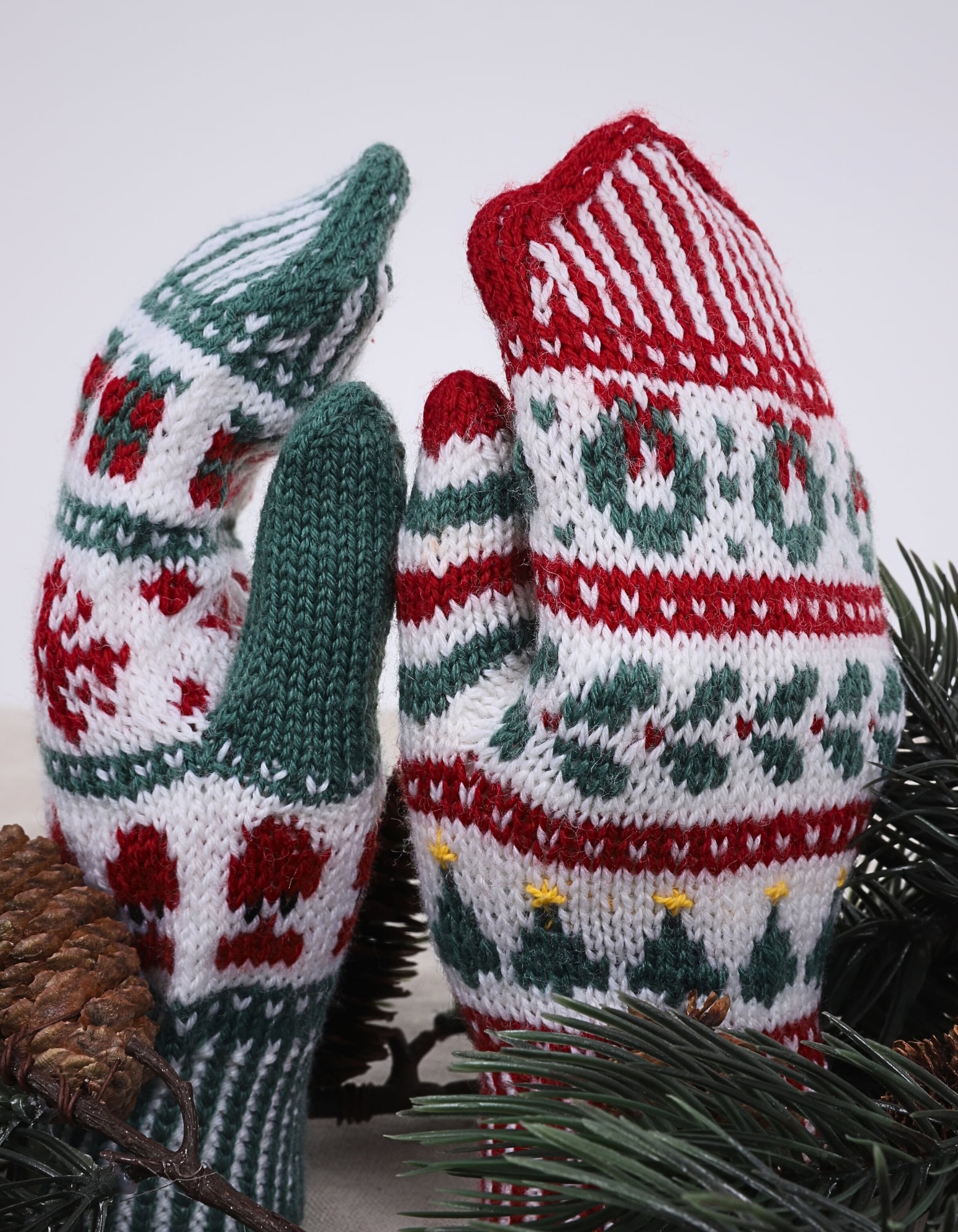 Jólagleði Strickmuster für Weihnachtshandschuhe
