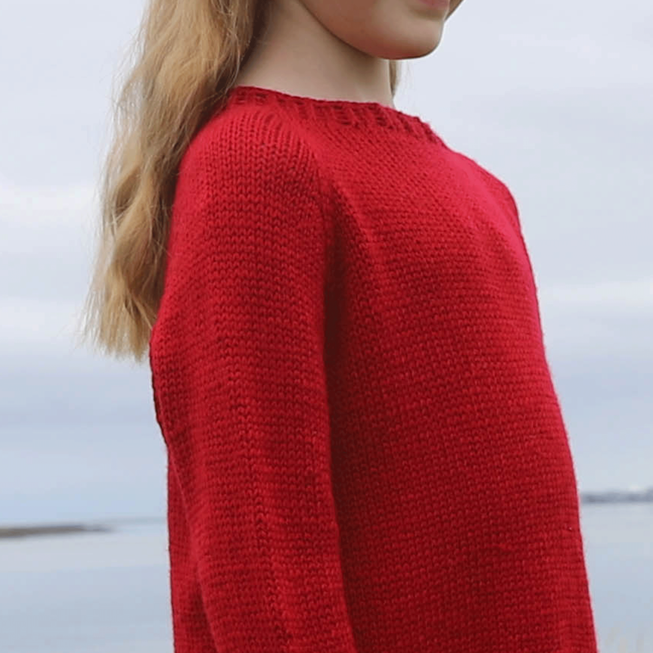 Lotta kids long sweater knitting pattern