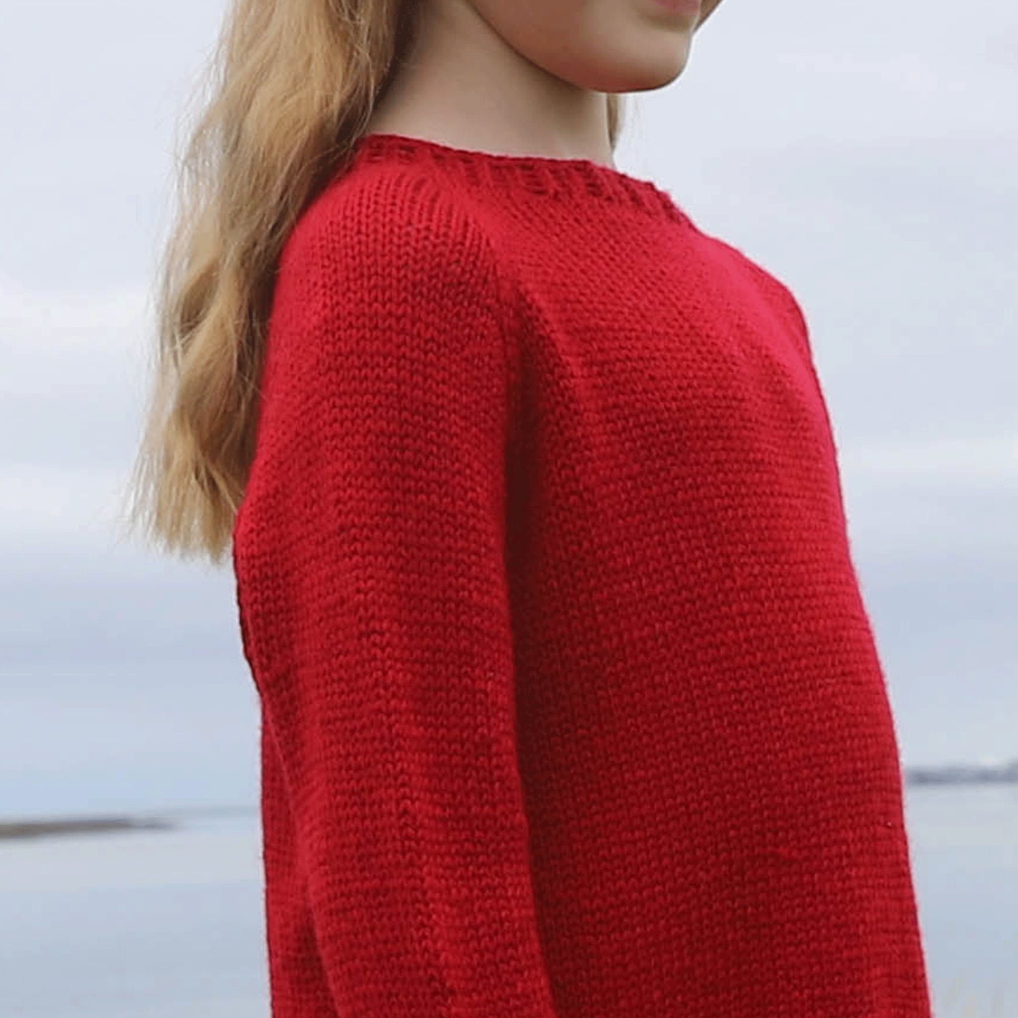 Lotta kids long sweater knitting pattern